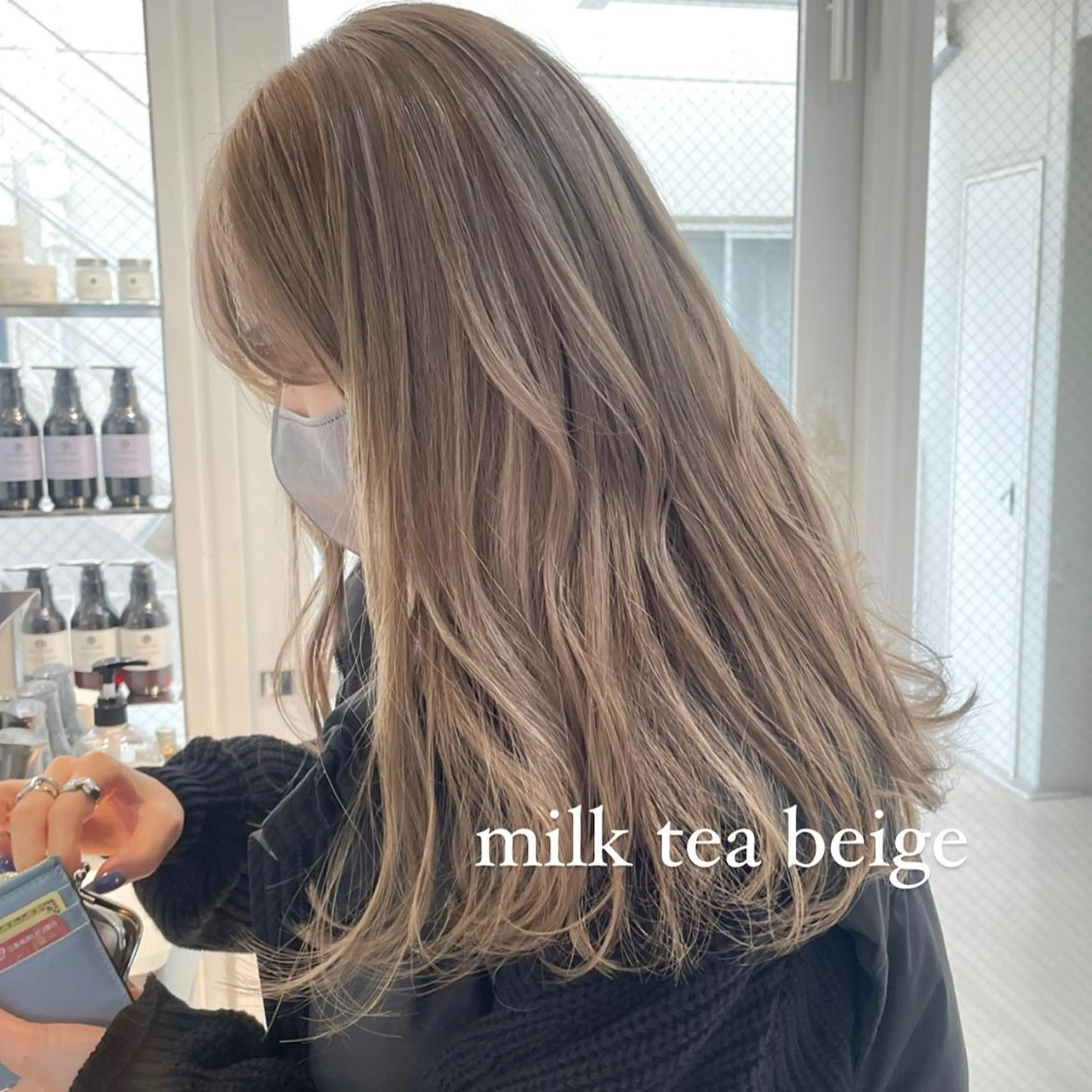 セミロング カラー ヘアアレンジ ブリーチ ヘアカラー トリートメント ヘアセット topstylist 🖤川辺晴加🖤のヘアスタイル