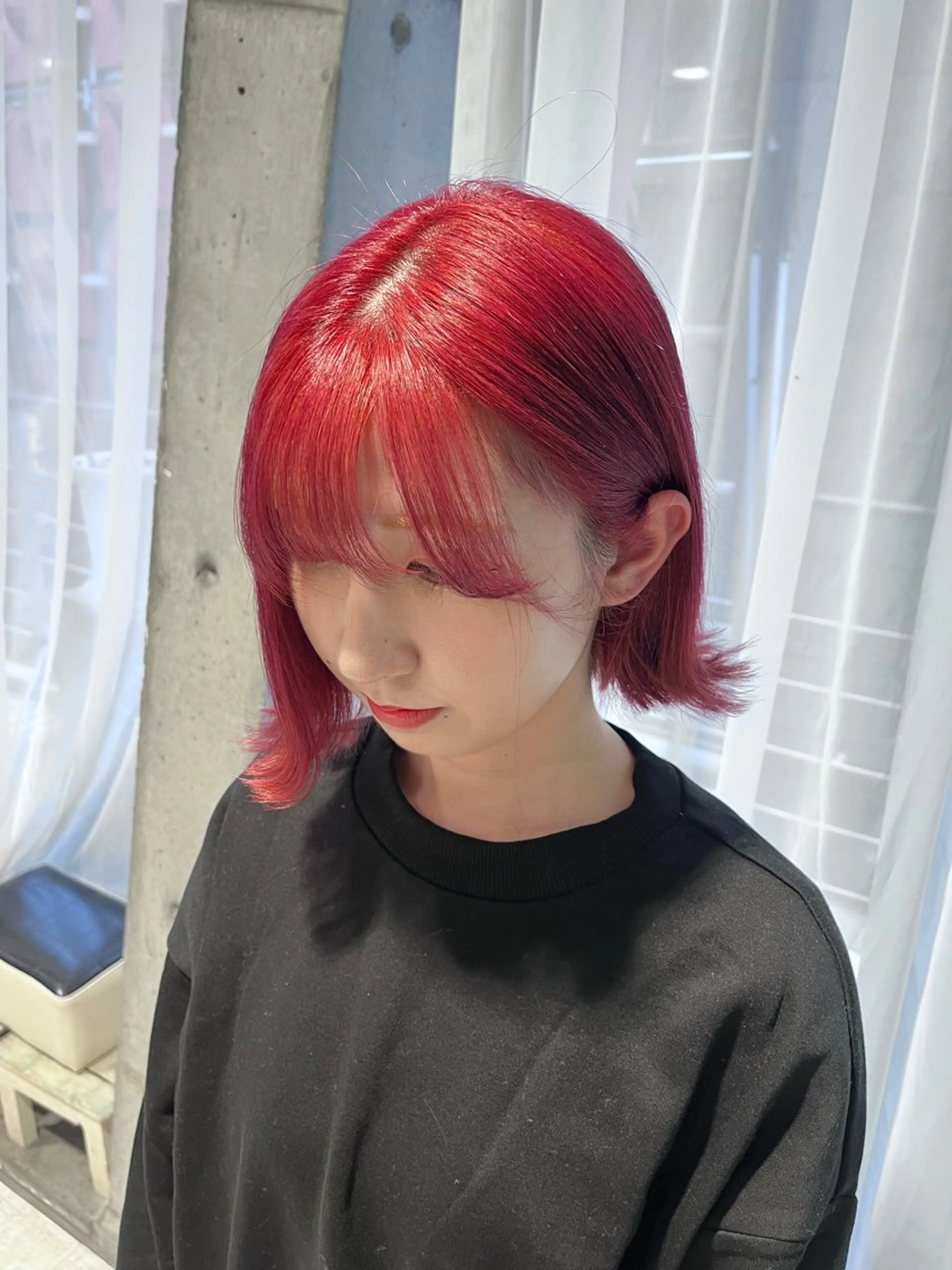 セミロング カラー ブリーチ cime所属・小林実愛/ ハイトーン/心斎橋/のヘアスタイル