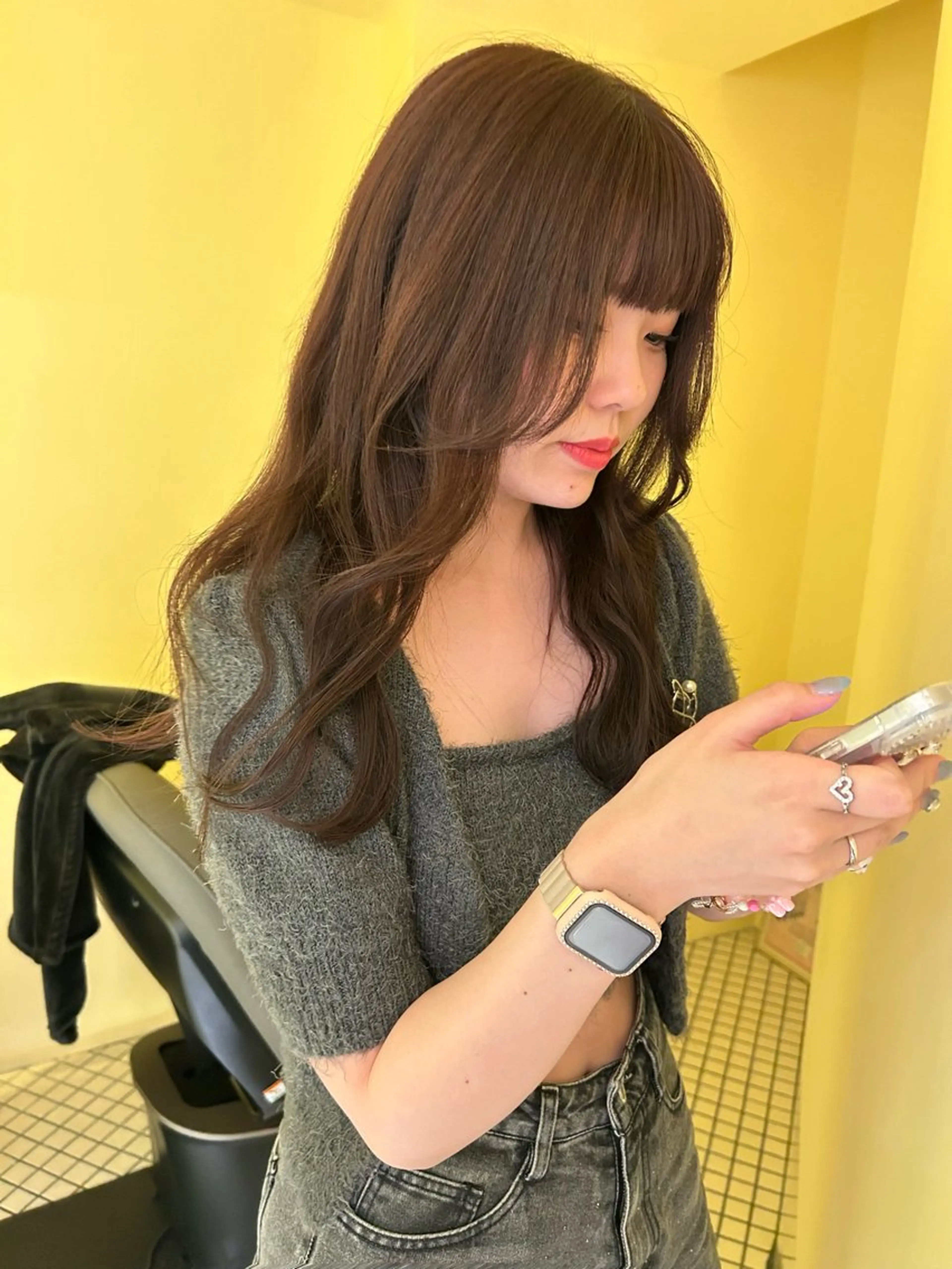 ロング カラー カット ヘアカラー トリートメント land所属・透明感カラー/レイヤ ー🌙Honokaのヘアスタイル