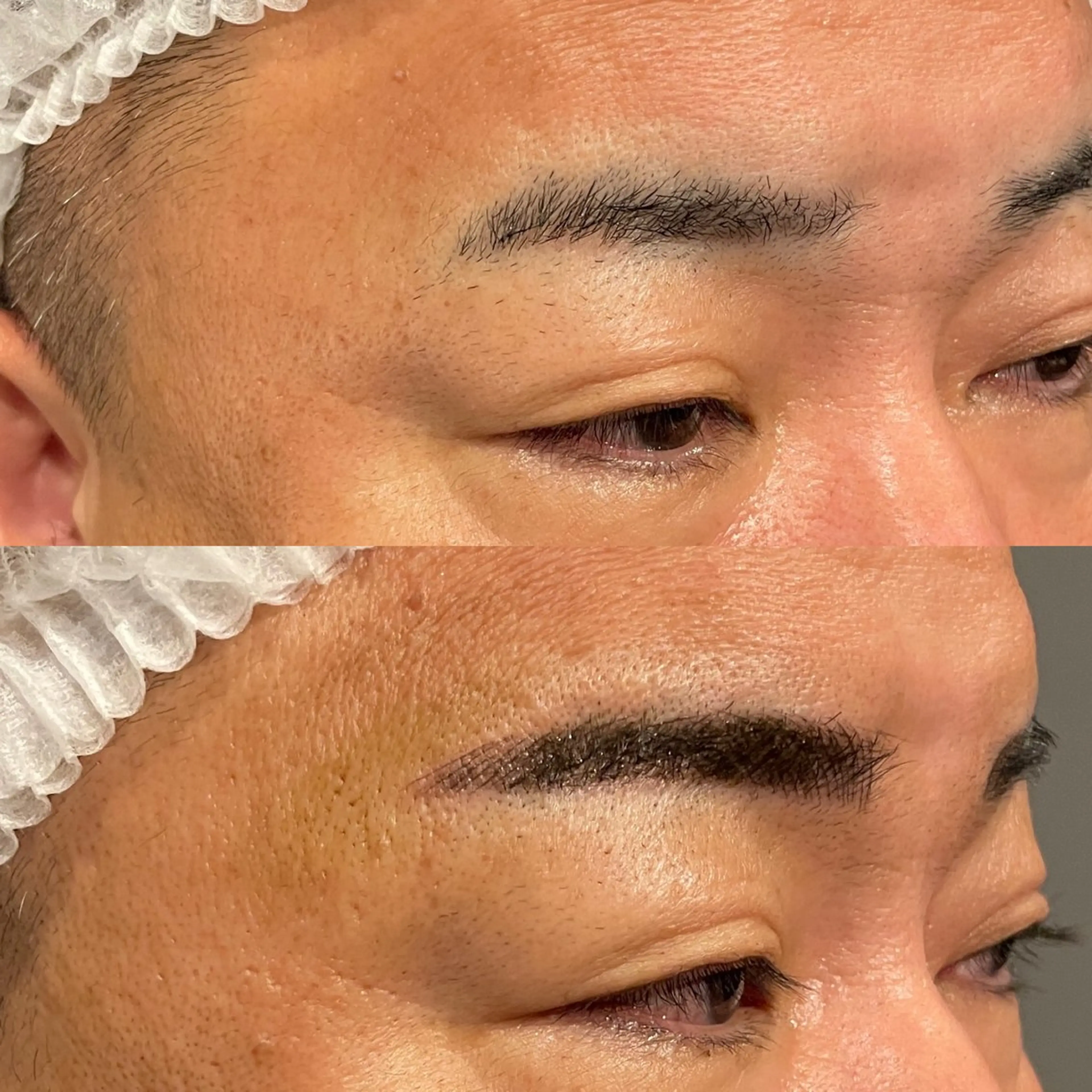 メンズ眉毛タトゥー2回目 消えない眉毛の写真