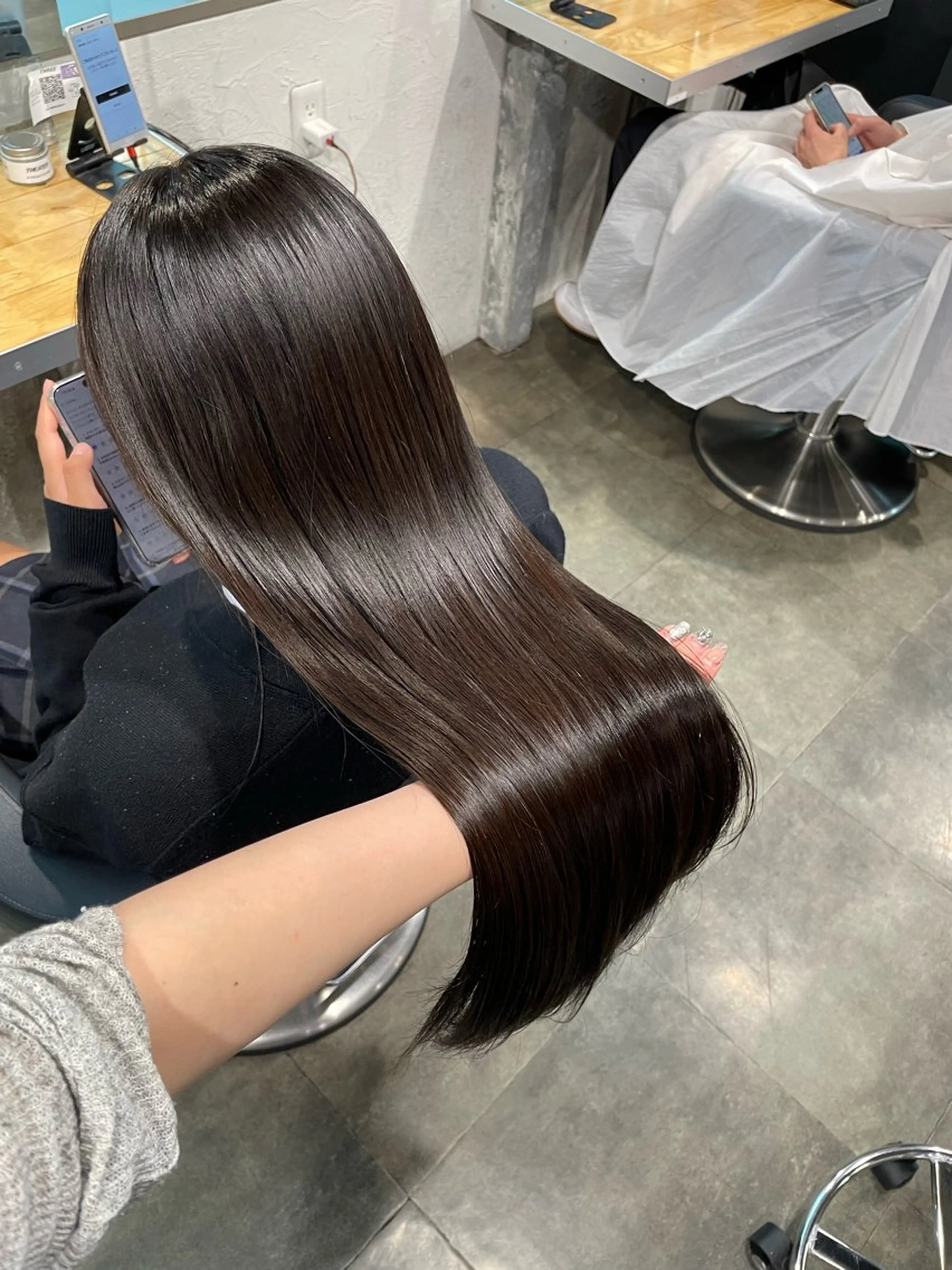 【🪞学割限定🪞】透明感たっぷり🏹ワンカラー➕プレミアム髪質改善トリートメント➕炭酸泉🤍🫧の写真