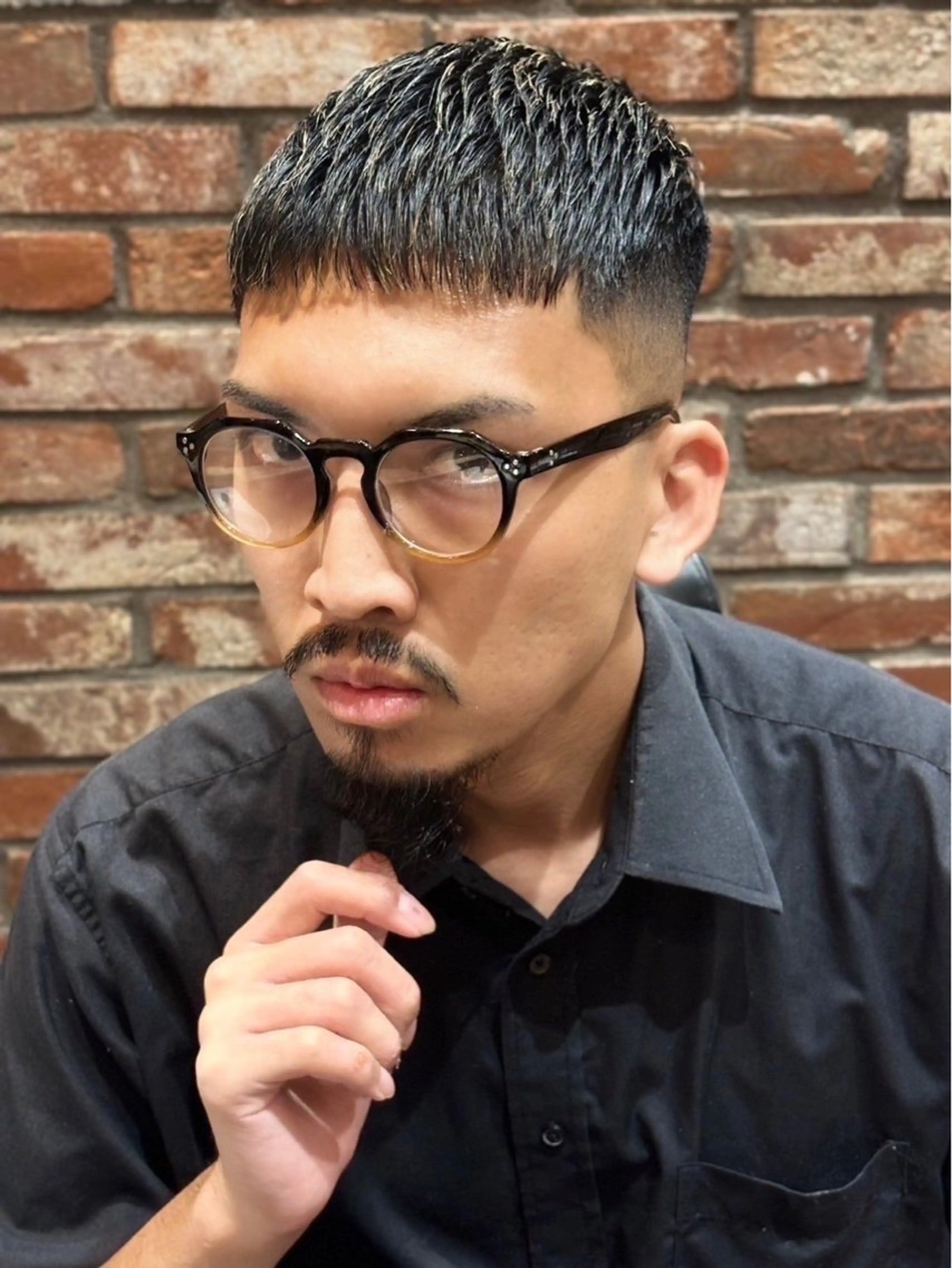 ショート カラー パーマ メンズ 松永 望愛のヘアスタイル