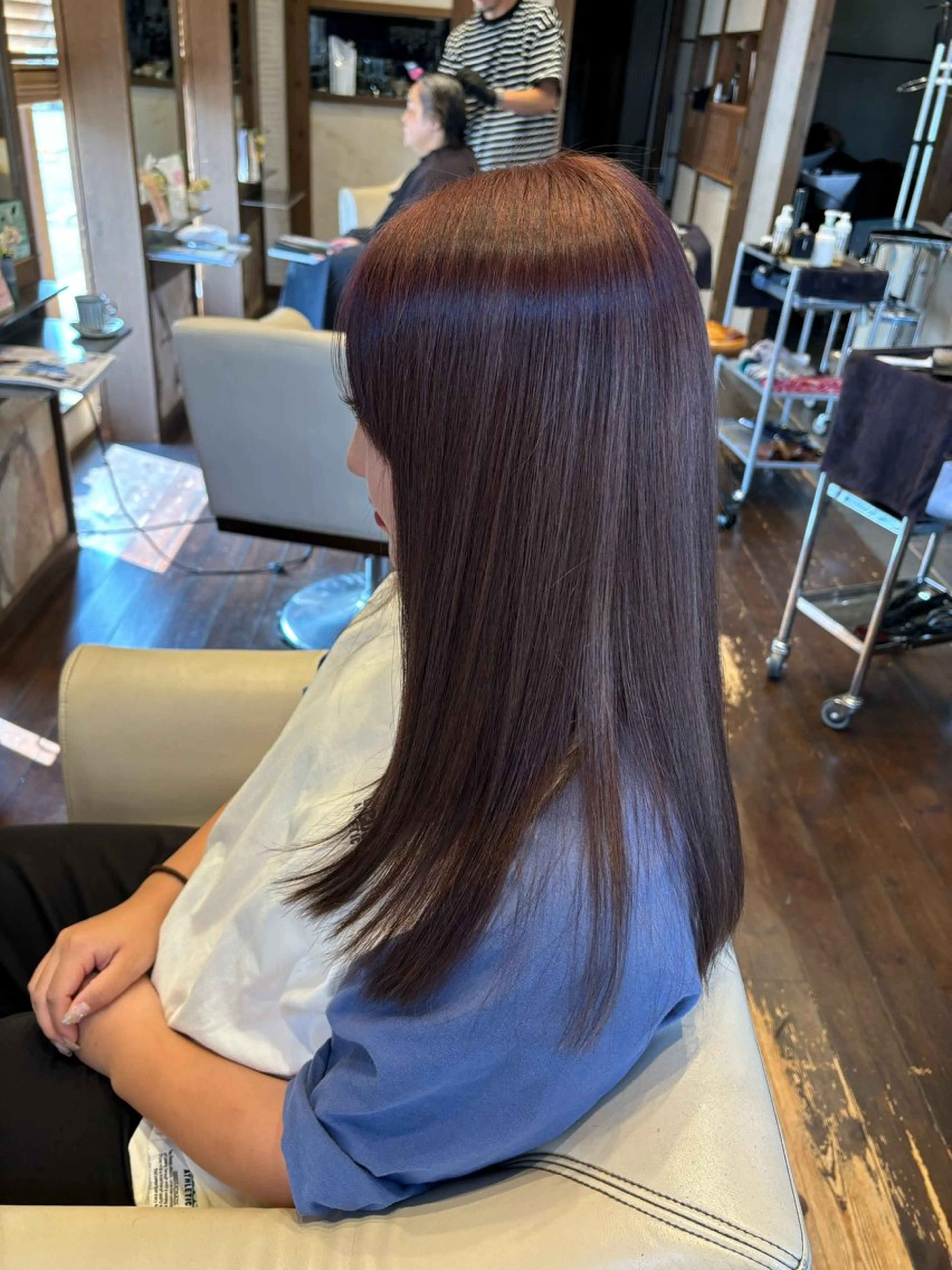 カット＋傷まないヘアカラー＋スチームトリートメント(デトックスTR) ※クレンジング&ppt処理付きの写真