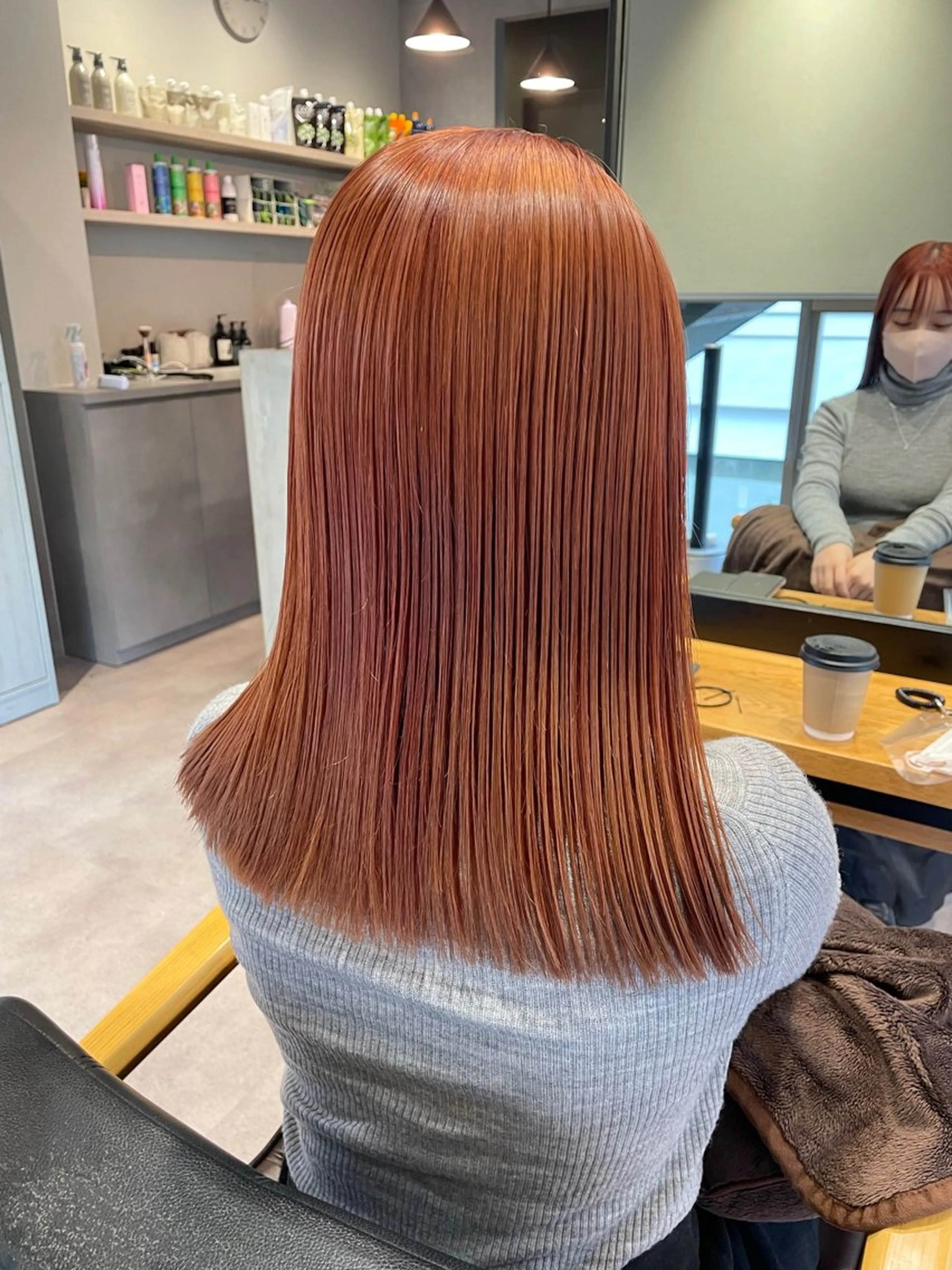 セミロング 縮毛矯正 トリートメント 韓国風/オシャレ /縮毛矯正/滝口琴未のヘアスタイル