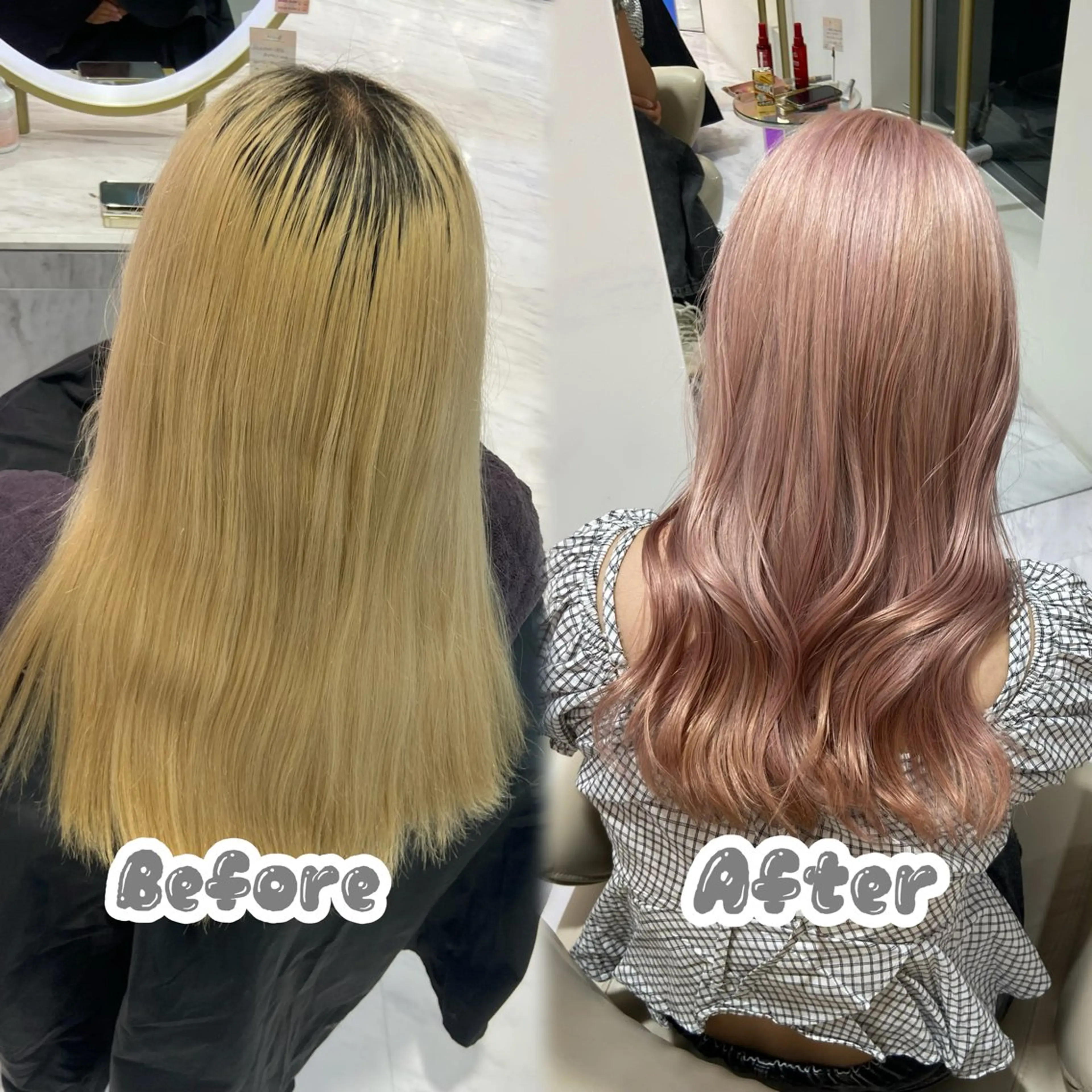 ブリーチリタッチ＋オンカラー＋Aujuaトリートメントの写真