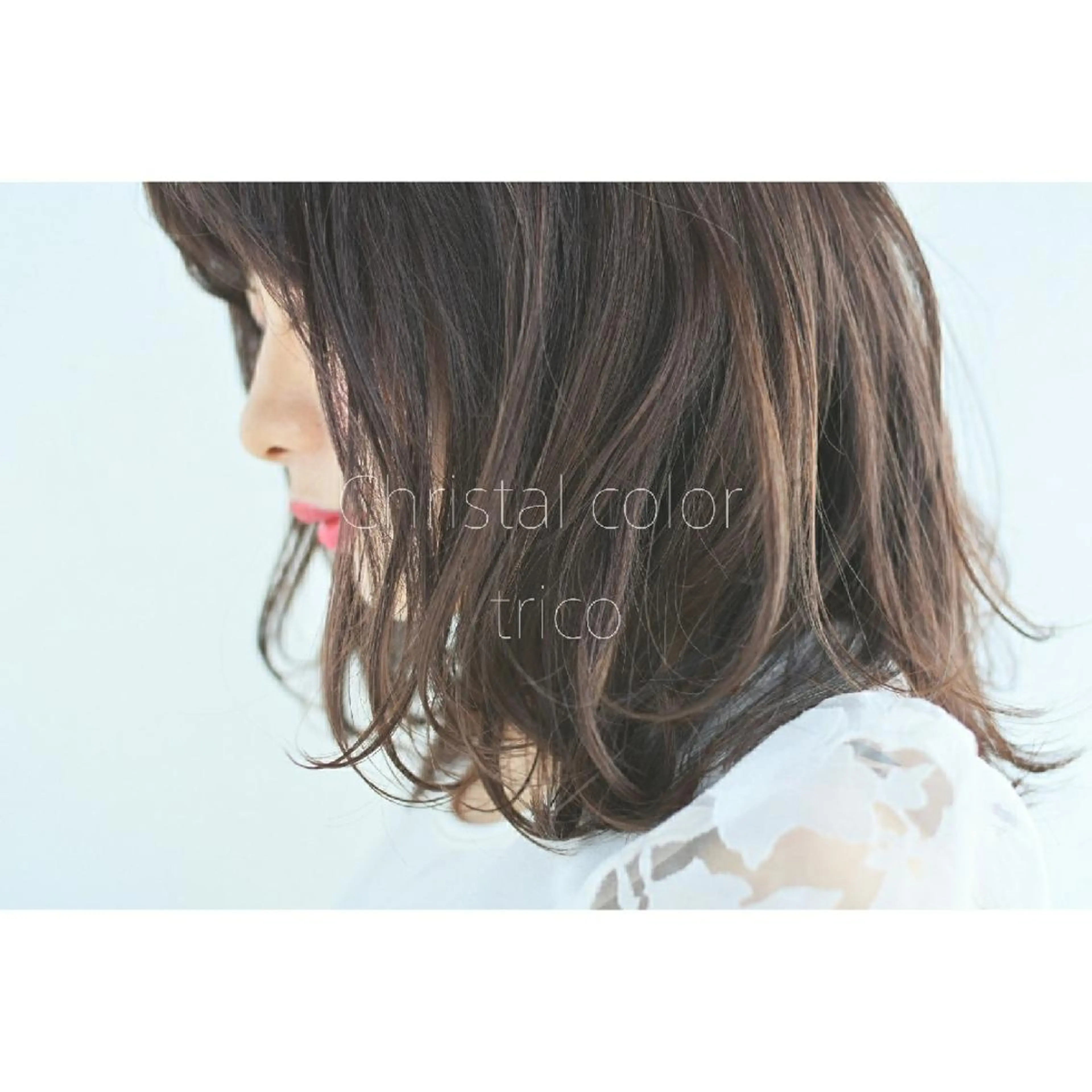 ミディアム カラー バレイヤージュ 透明感カラー デザインカラー グラデーションカラー 外国人風カラー 竹内啓太 ボブのヘアスタイル