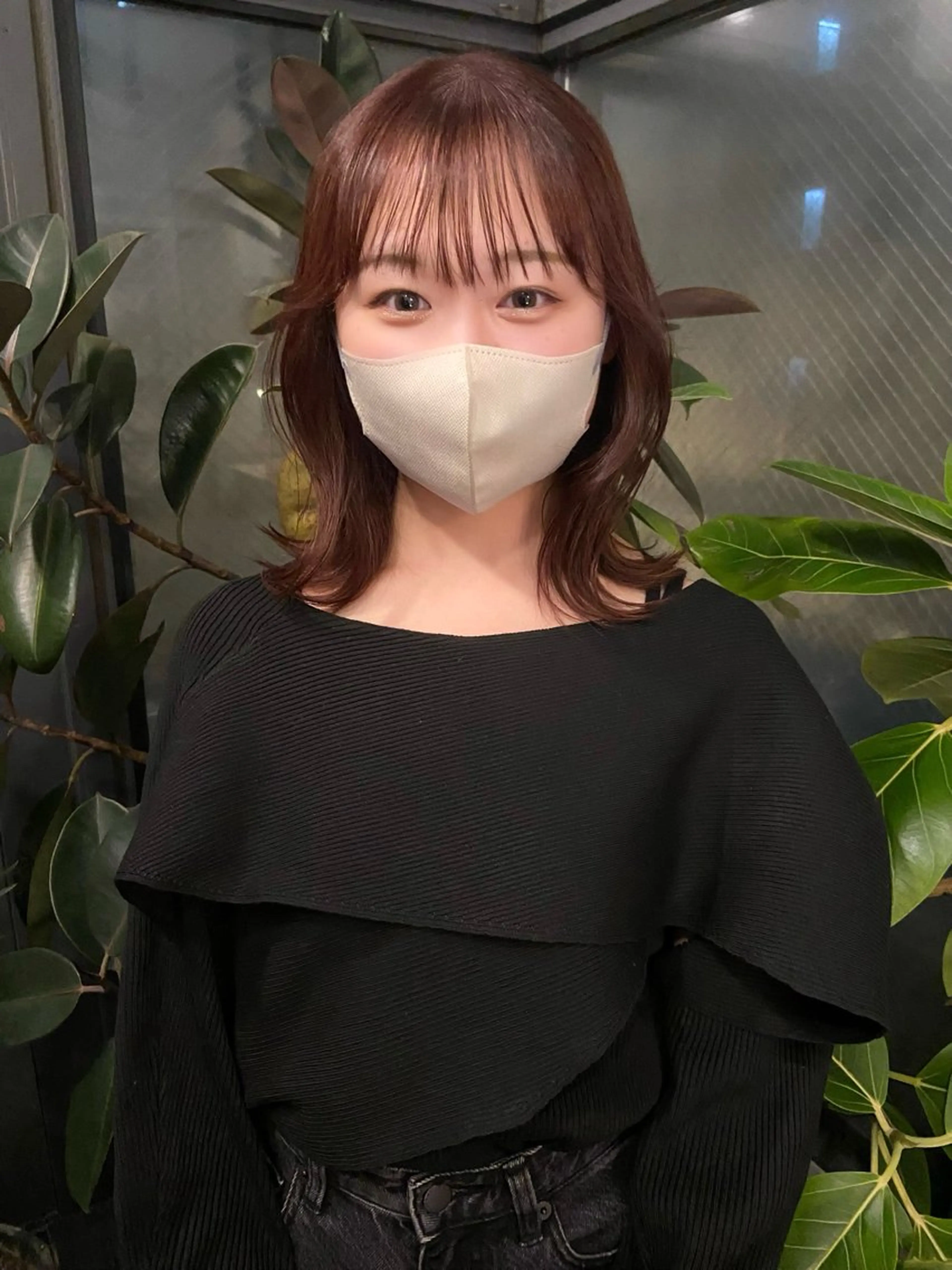 ミディアム カラー サオリ仙台🩰儚カラ ー/透明感カラーのヘアスタイル