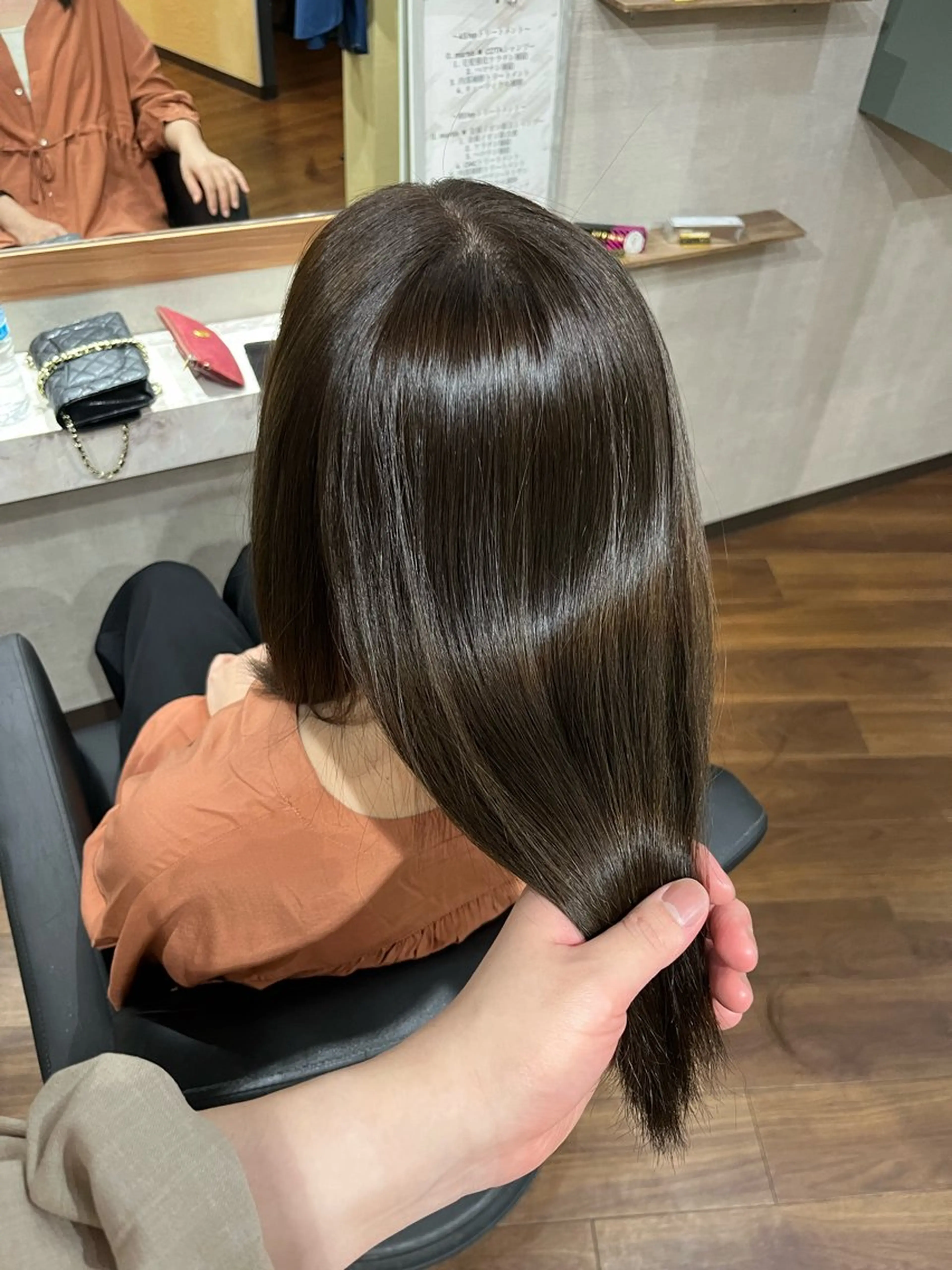 ミディアム カラー 透明感カラー 縮毛矯正 カット ヘアカラー 縮毛矯正 トリートメント LandS barber &beauty所属・髪質改善特化 長澤友哉のヘアスタイル