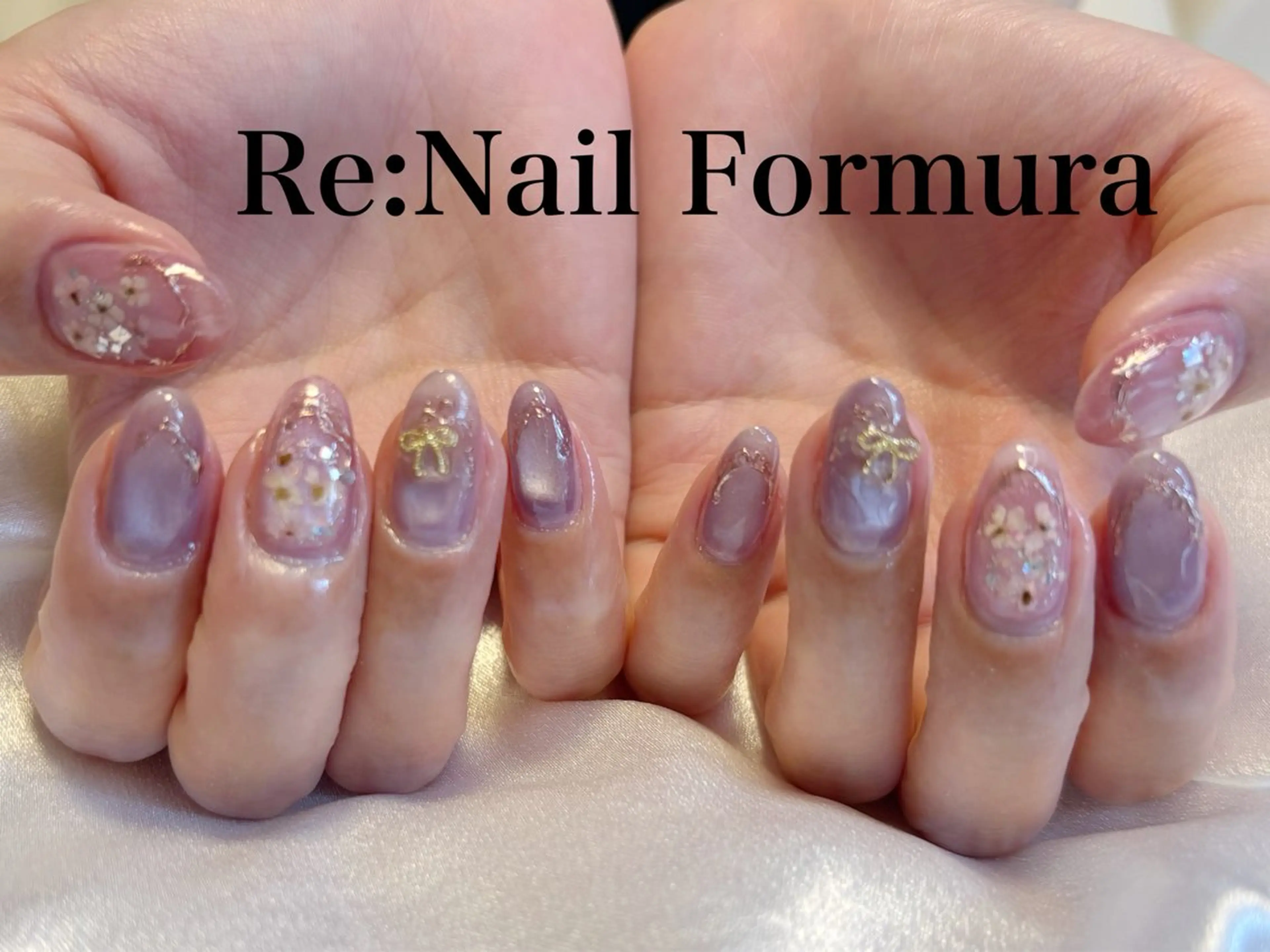 ミディアム ハンドネイル Re:Nail Formula所属・kido chieのネイルデザイン