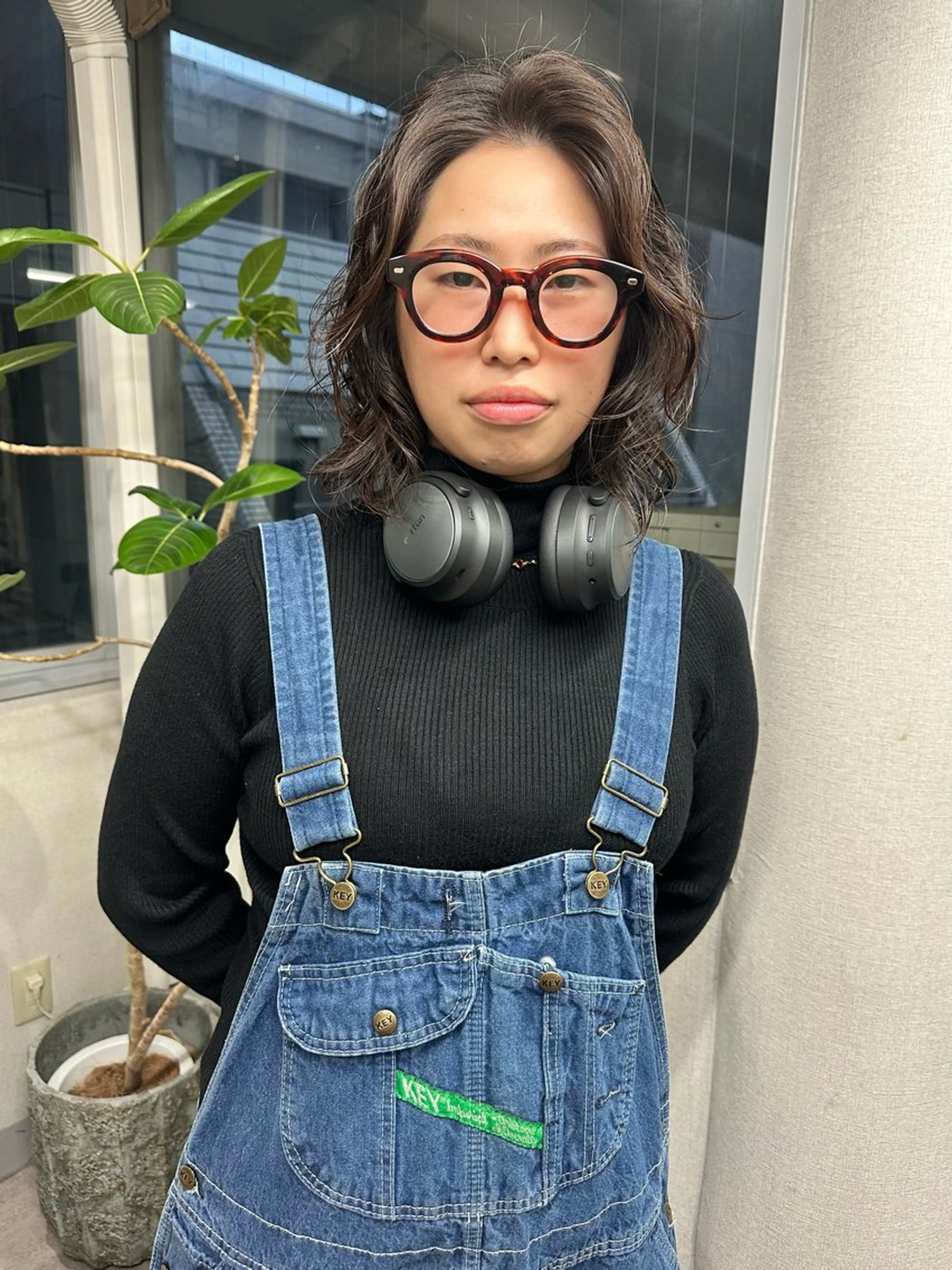 ミディアム パーマ ミディアムパーマ ウルフカット ニュアンスパーマ カット パーマ トリートメント レイヤーカット🪄 耳ツボ🎀Ayumiのヘアスタイル