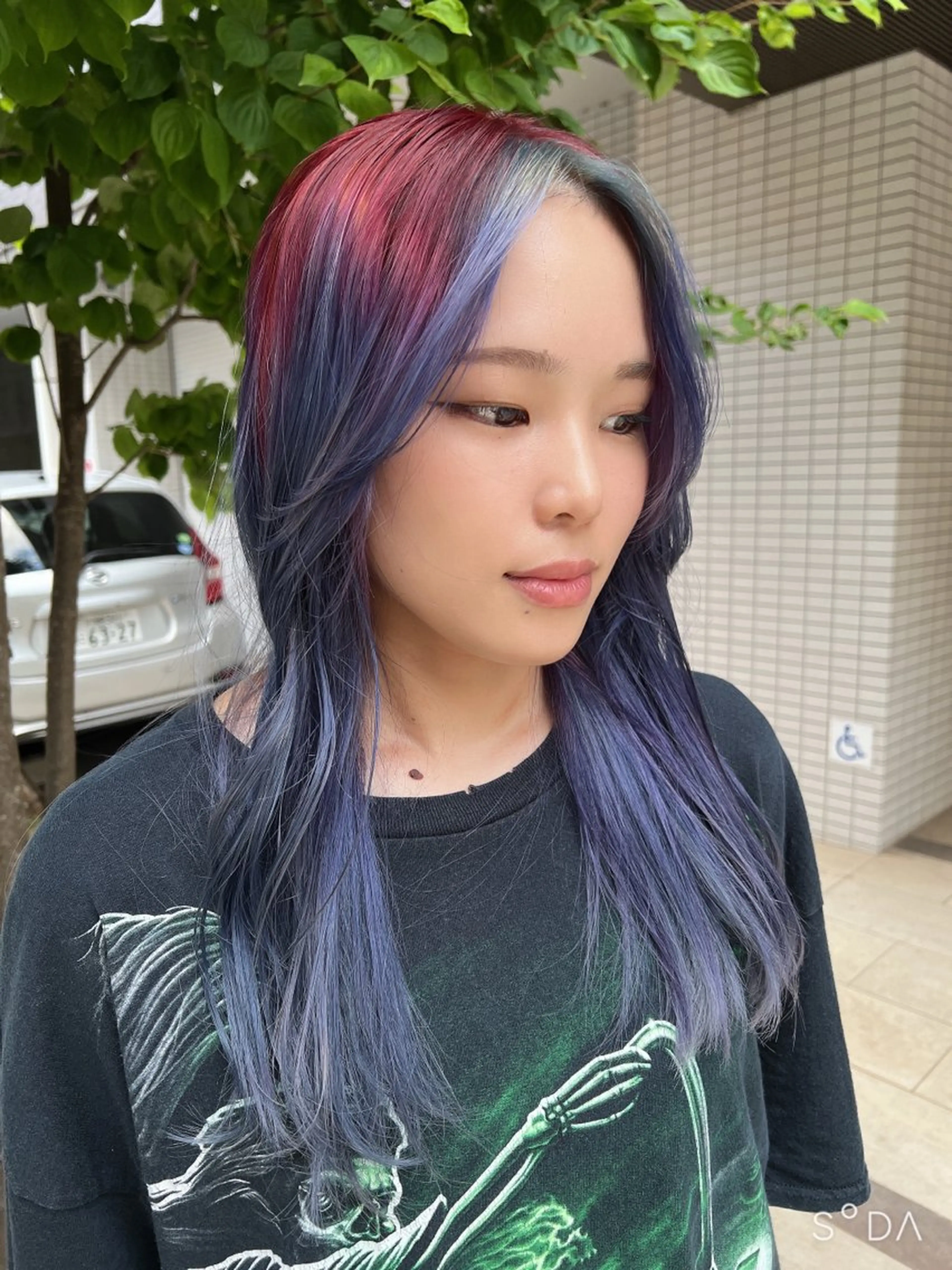 セミロング カラー デザインカラー 💎透明感カラー特化 💎TAISEIのヘアスタイル