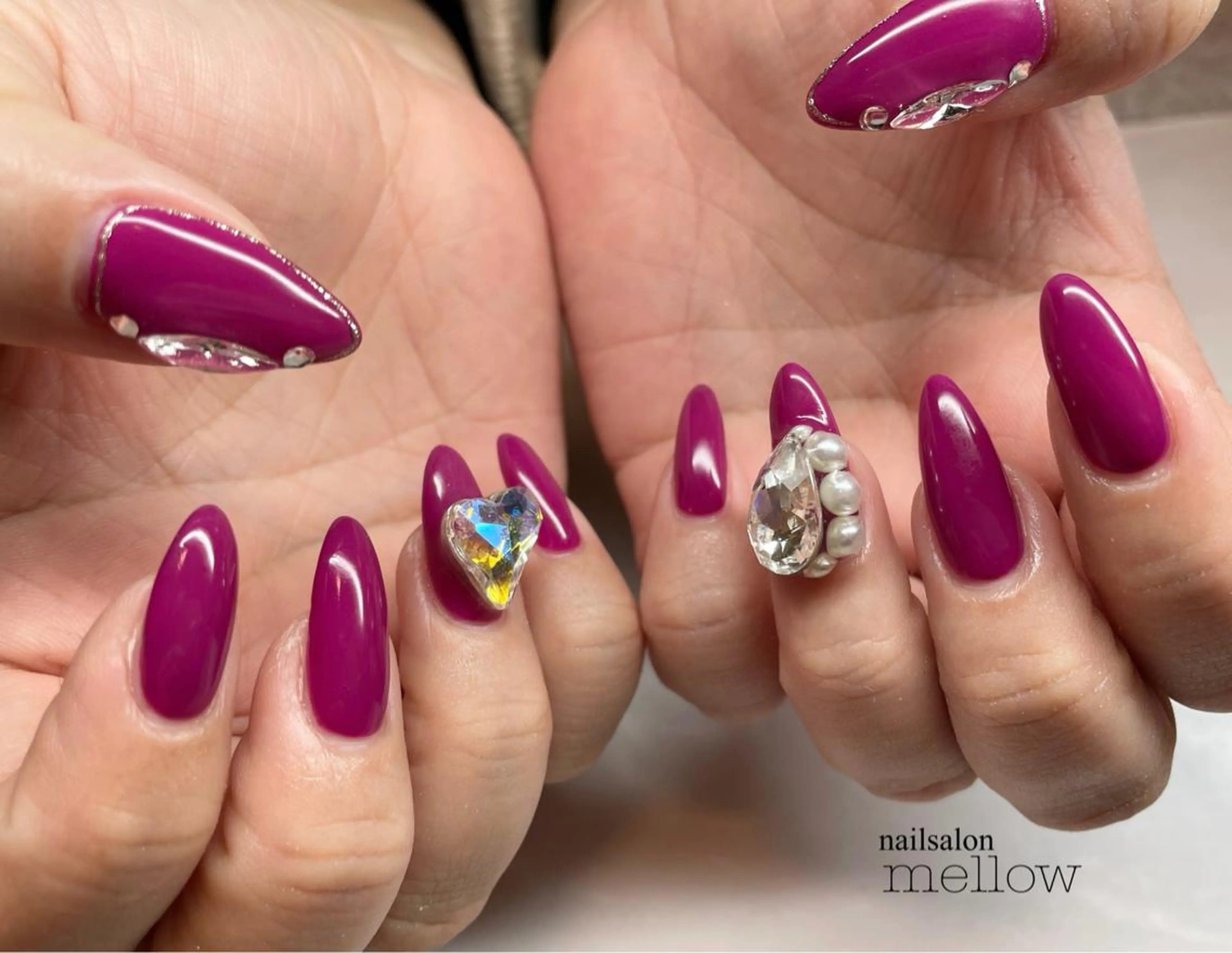 ネイル ピンク 大山 浩美のネイルデザイン