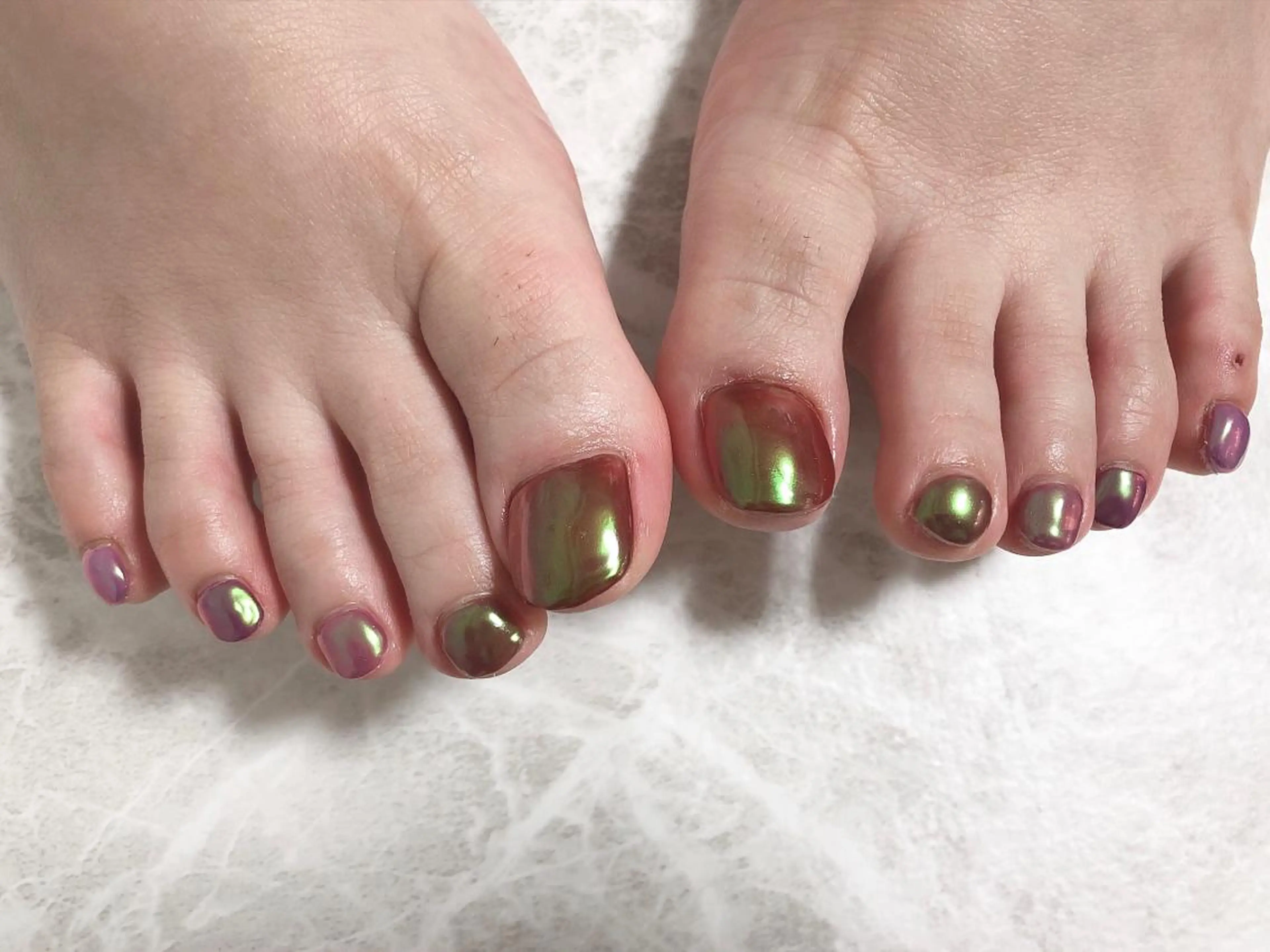 ネイル オーロラネイル Rio 𓍼のネイルデザイン