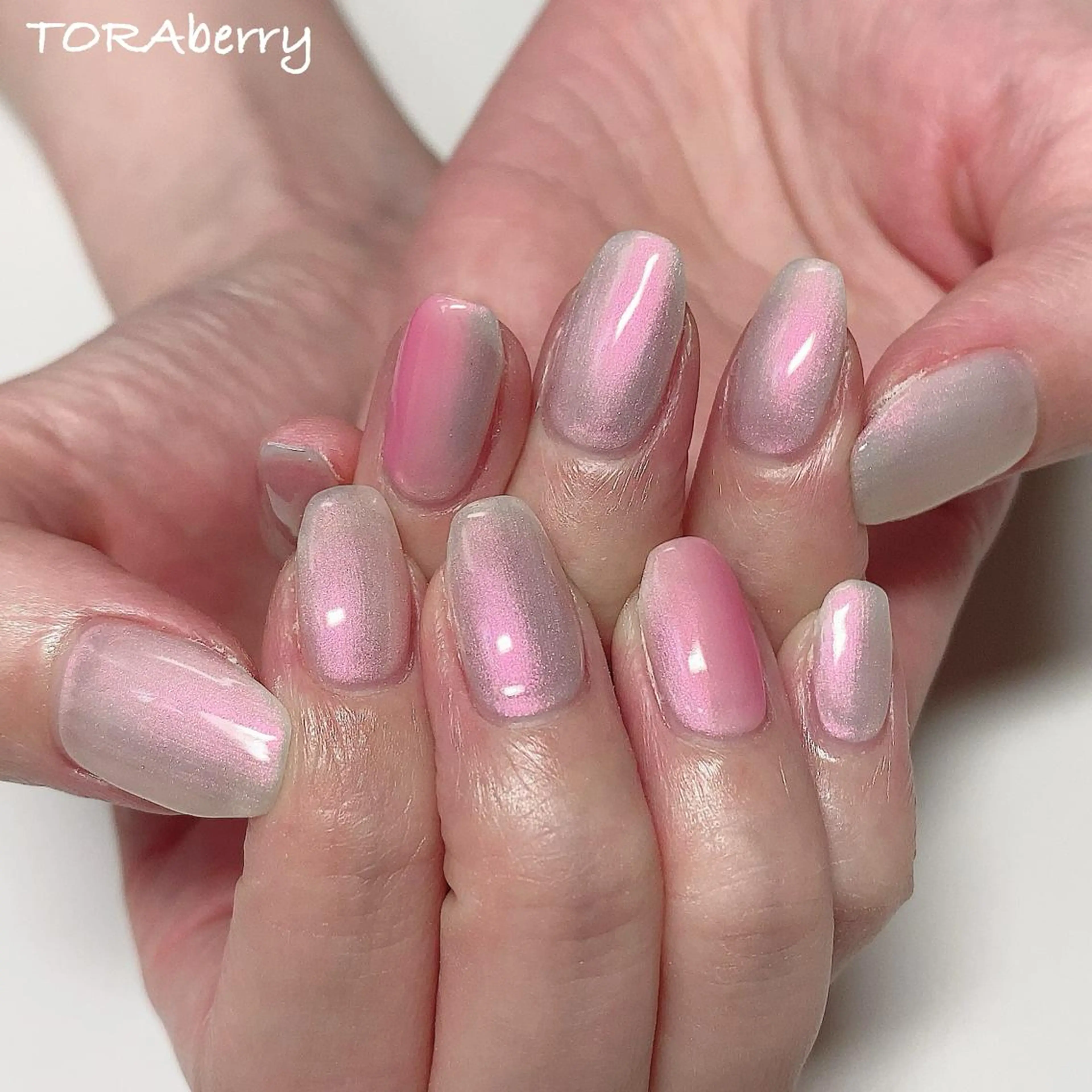 ネイル ピンク ハンドネイル ネイリスト なつみのネイルデザイン