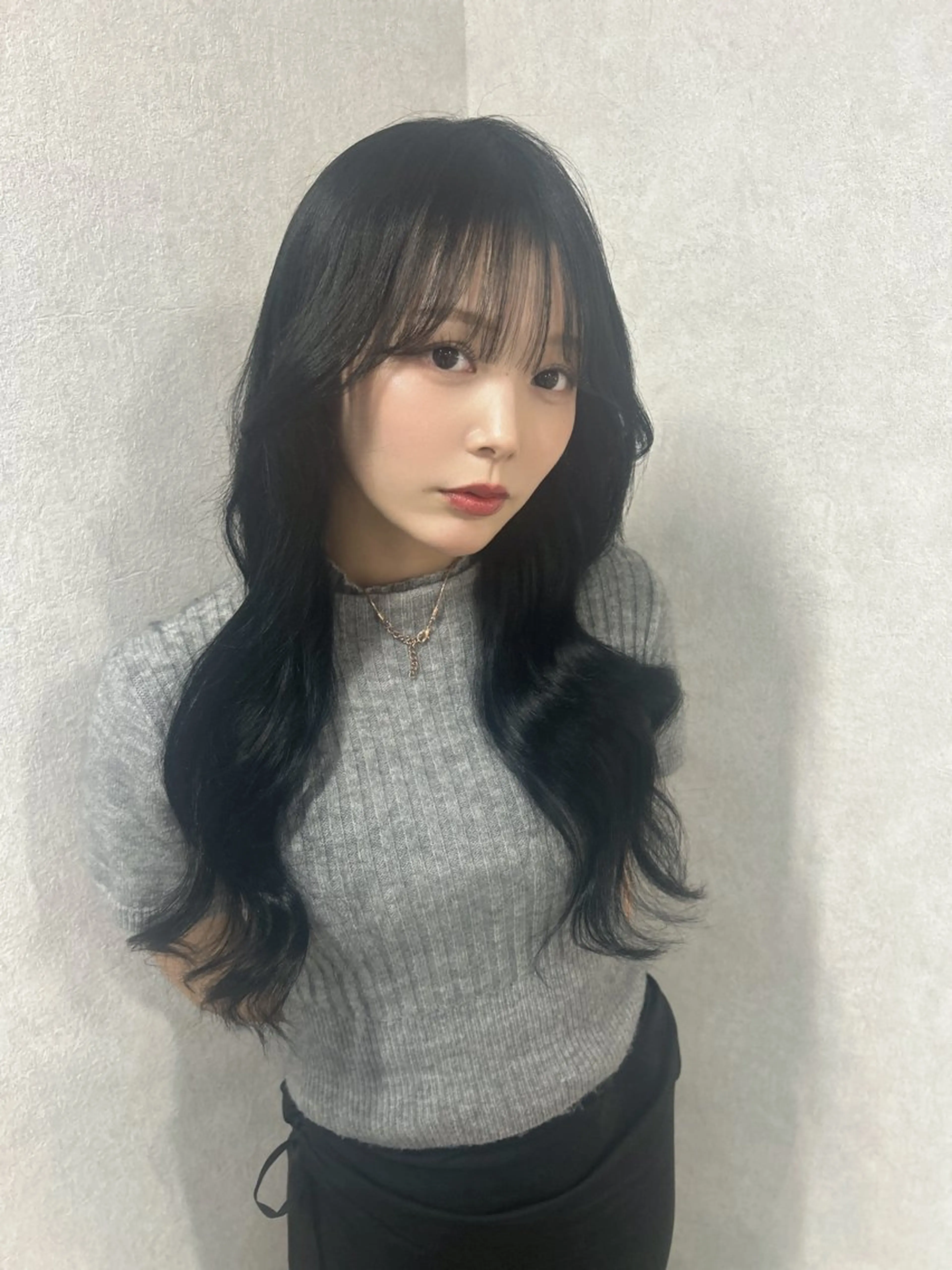 ロング 韓国風ヘア レイヤーカット 髪質改善大阪/ 酸性縮毛矯正/ゆうとのヘアスタイル