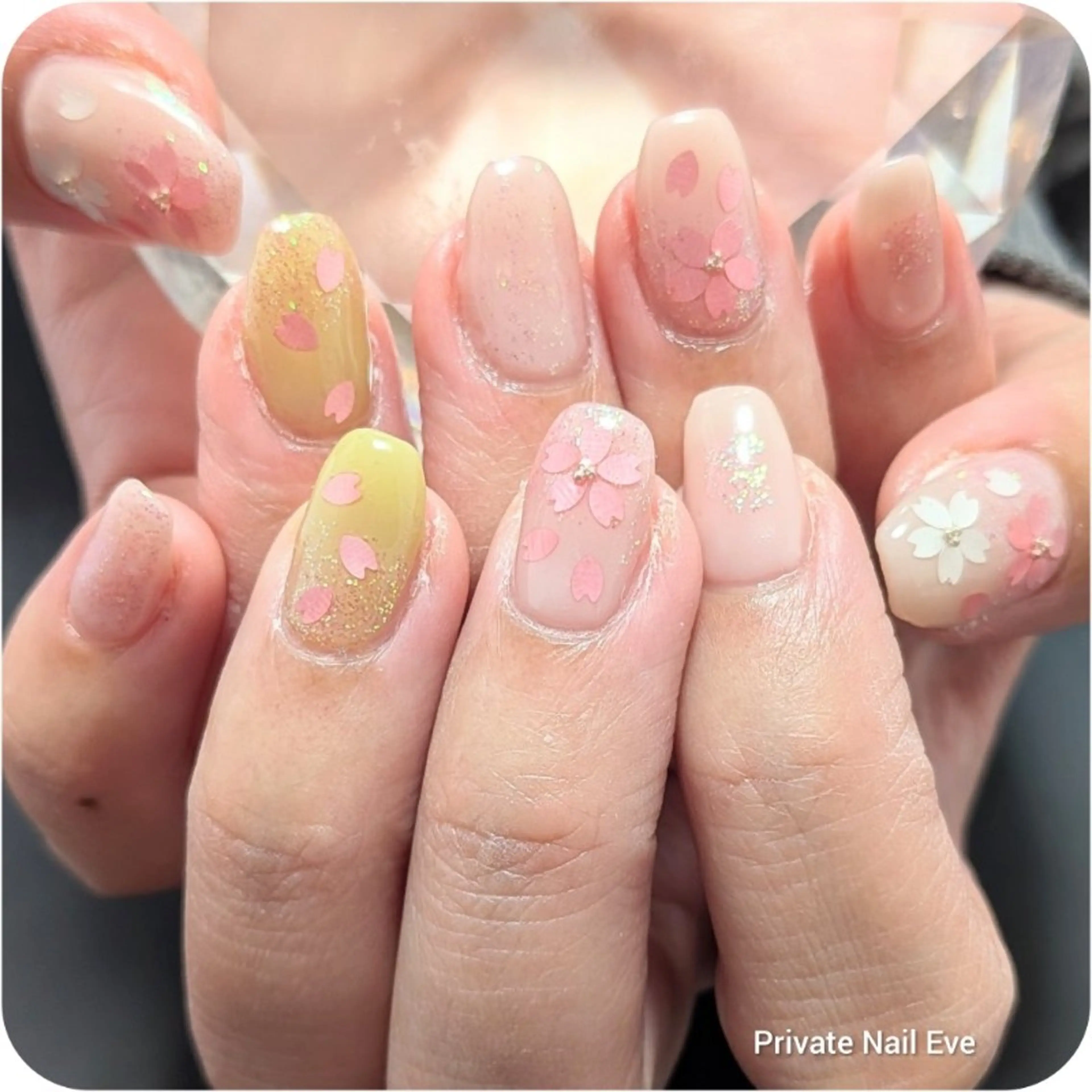 ネイル 桜ネイル ハンドネイル ネイル junkoのネイルデザイン