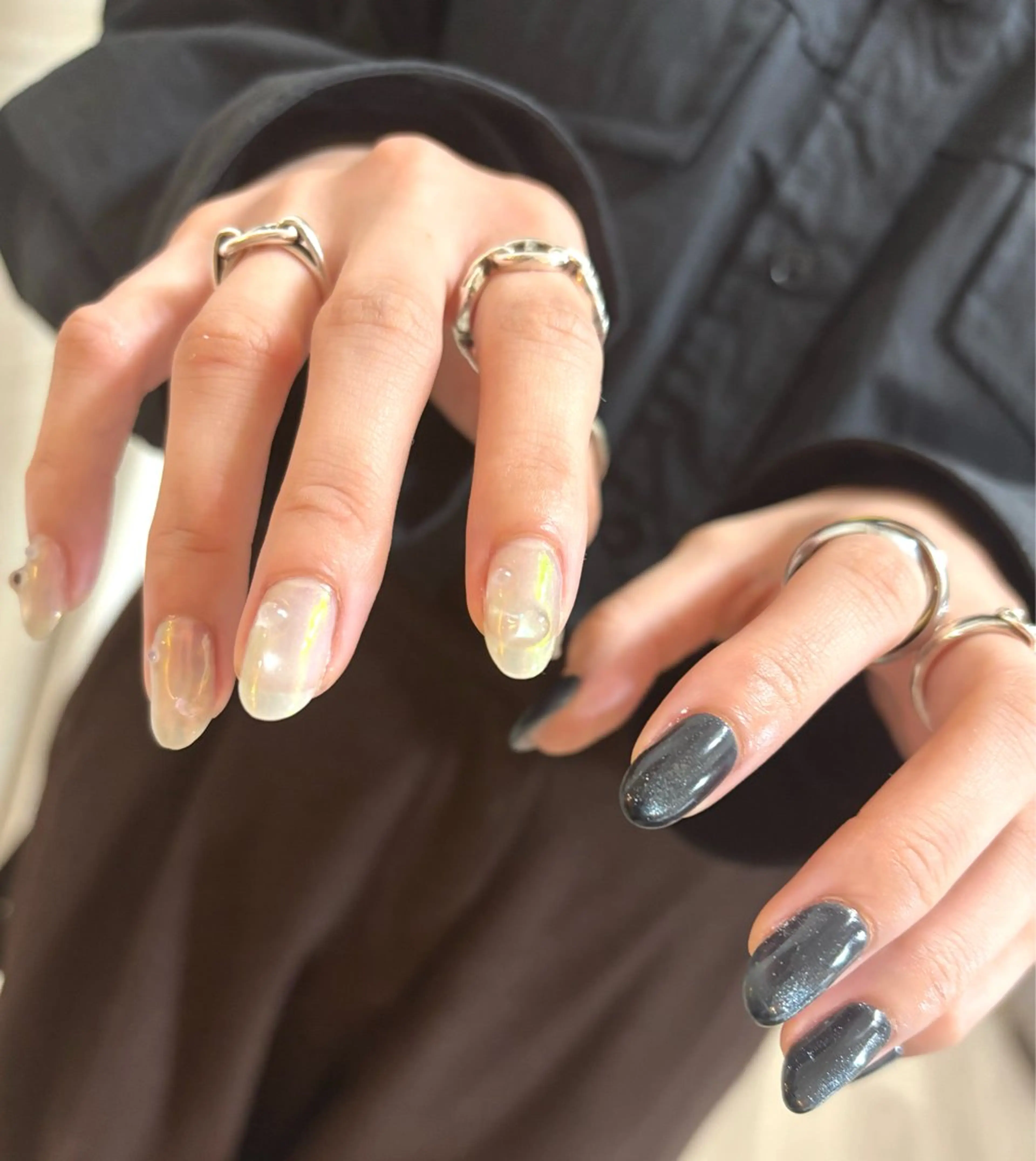 ネイル 氷ネイル・うるうるネイル ハンドネイル Elio所属・Elio 国泰寺のネイルデザイン