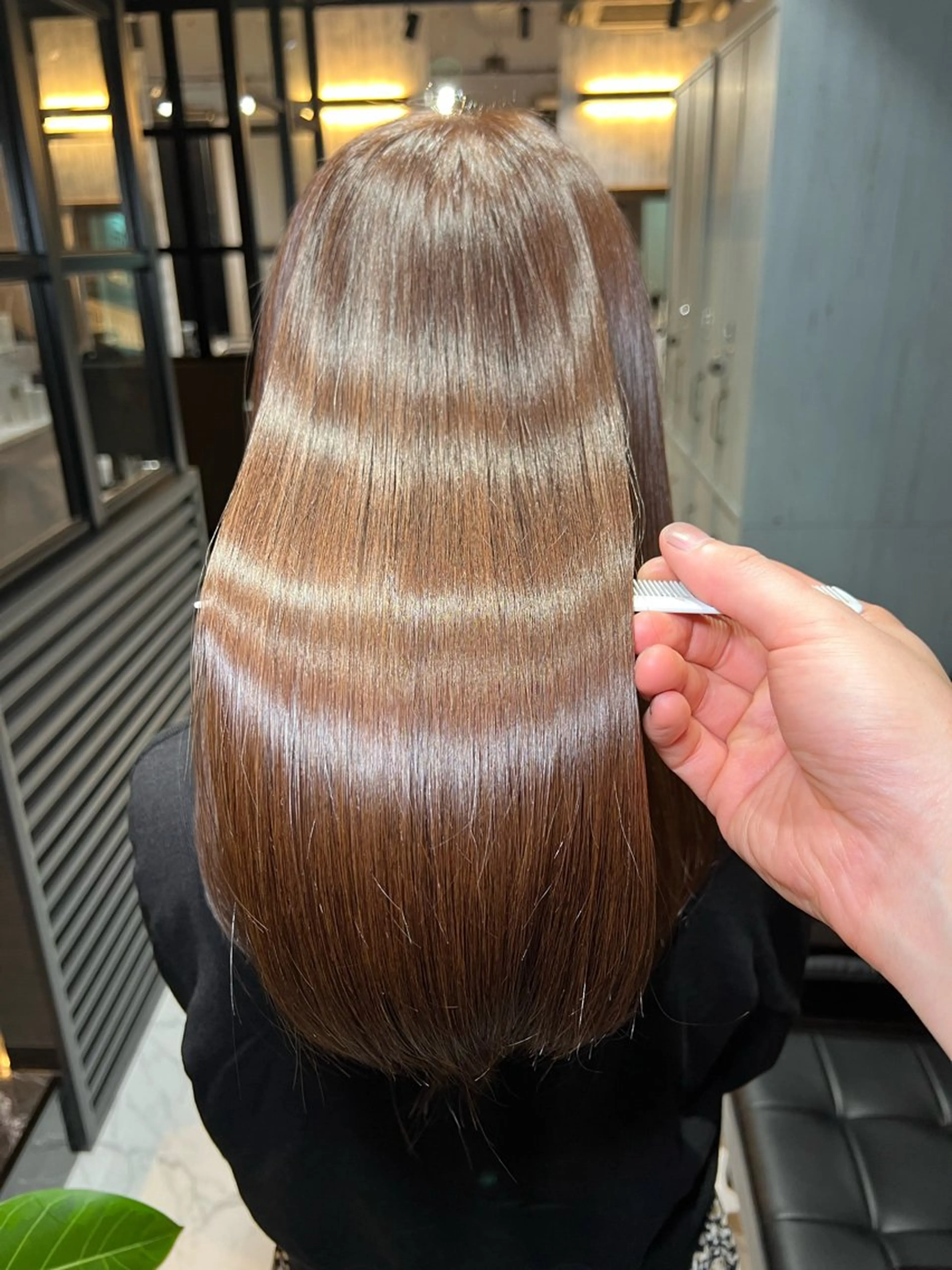 ロング 縮毛矯正 成田 和樹のヘアスタイル