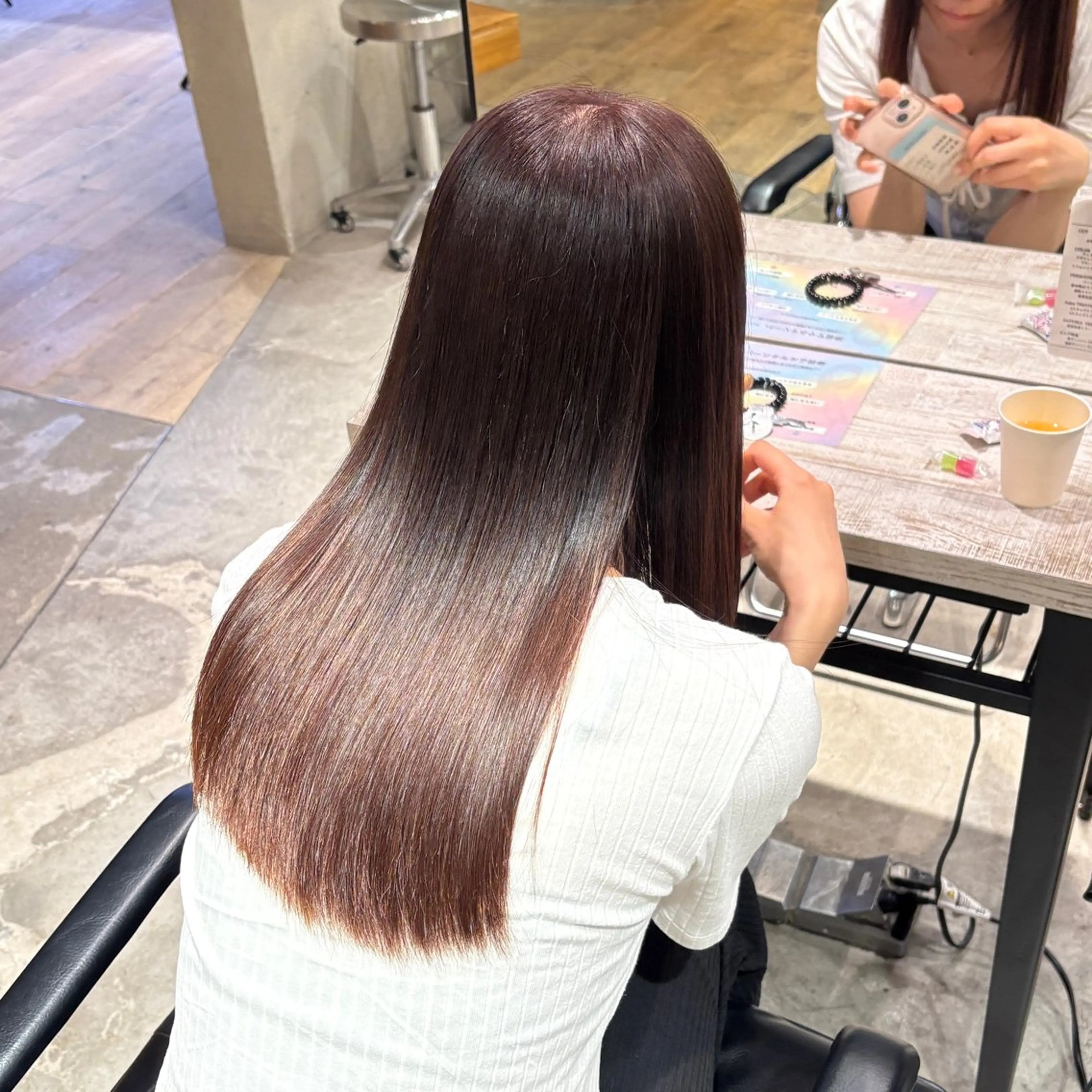 ロング カラー ヘアカラー トリートメント ヘアセット 🫧ハイトーン×艶 カラー🫧 Rionのヘアスタイル