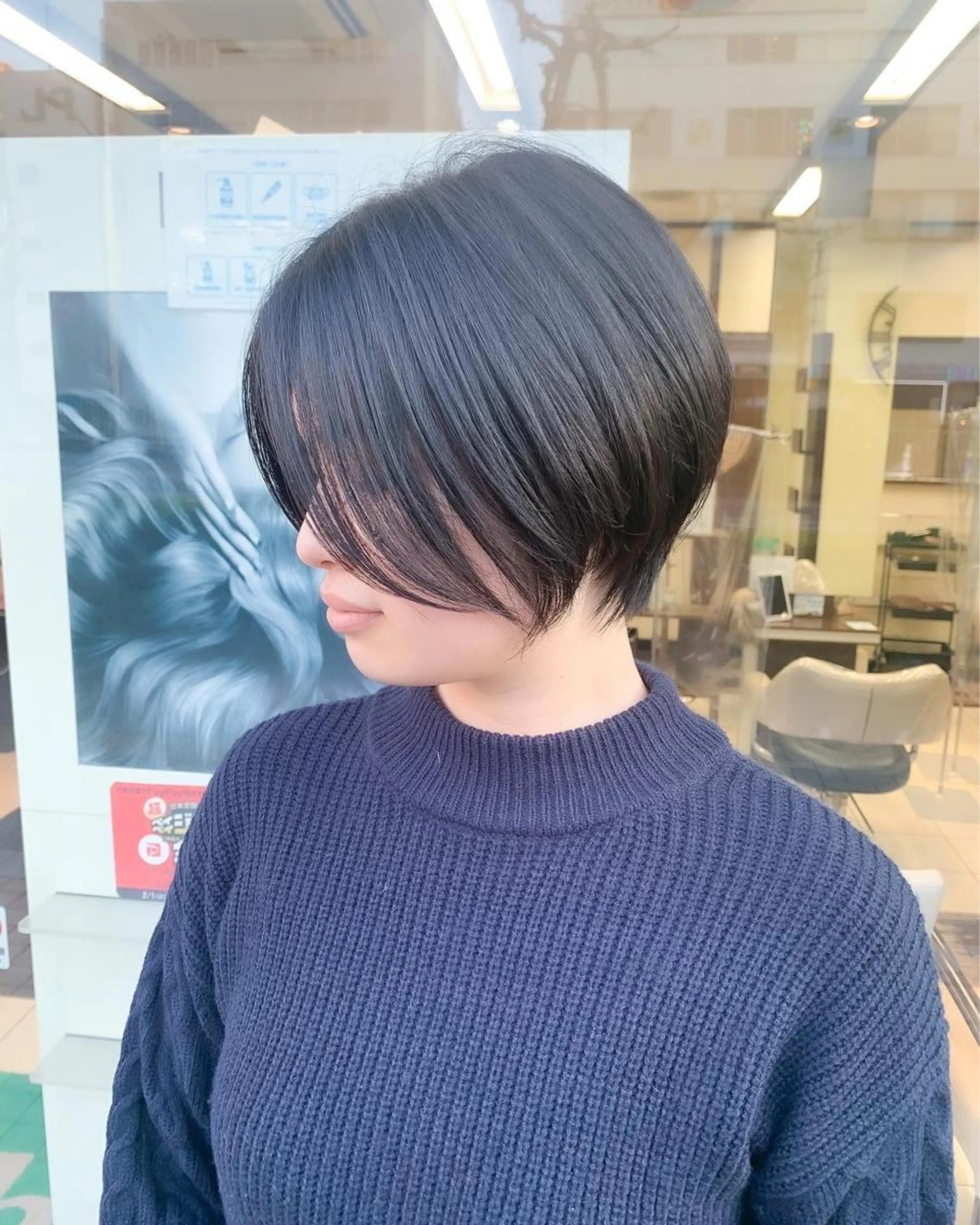 【❣️贅沢❣️】✂︎整形級に小顔にします　小顔ショートカット+地毛風縮毛矯正+集中ケアトリートメントの写真