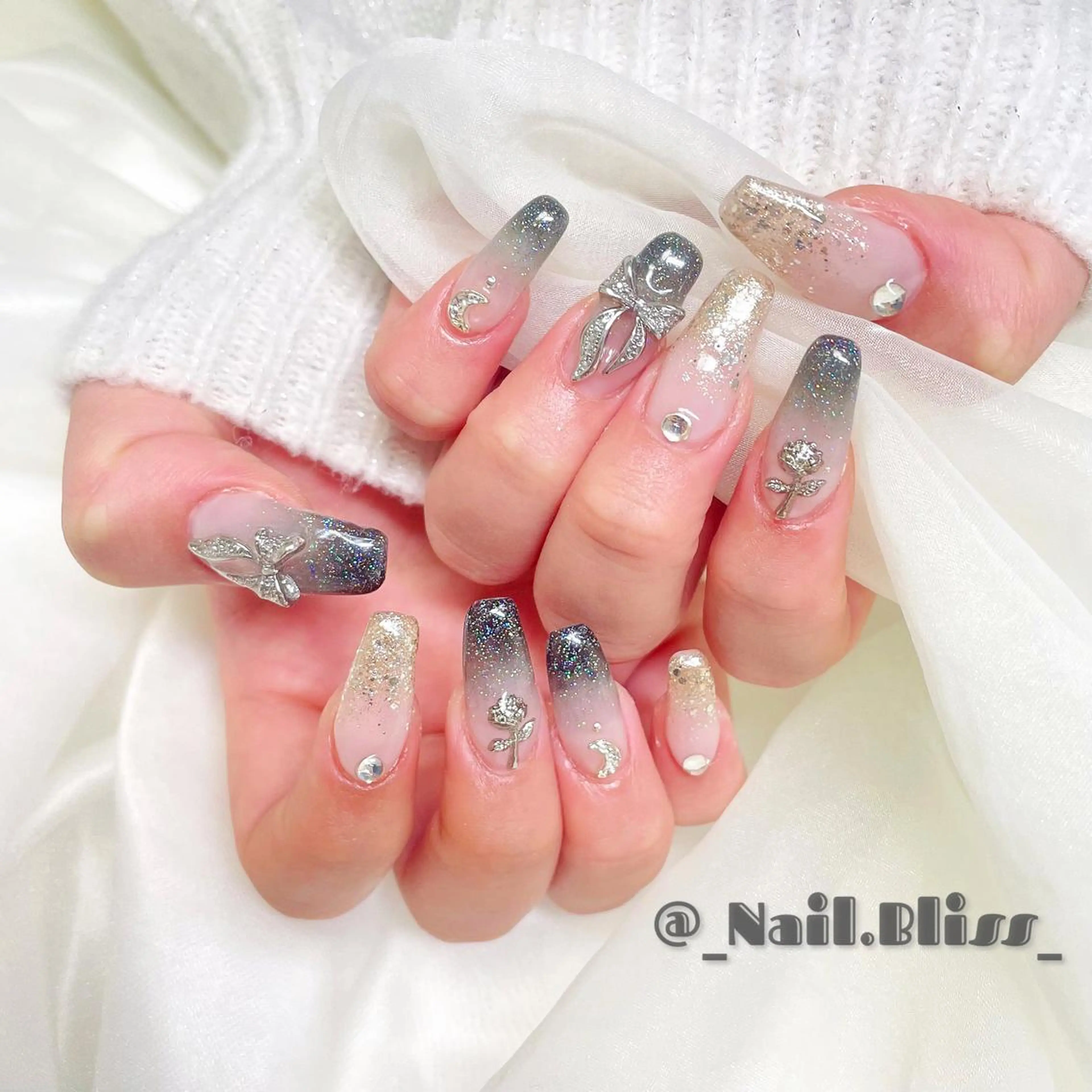 ネイル グラデーション ハンドネイル NAIL BLISSのネイルデザイン