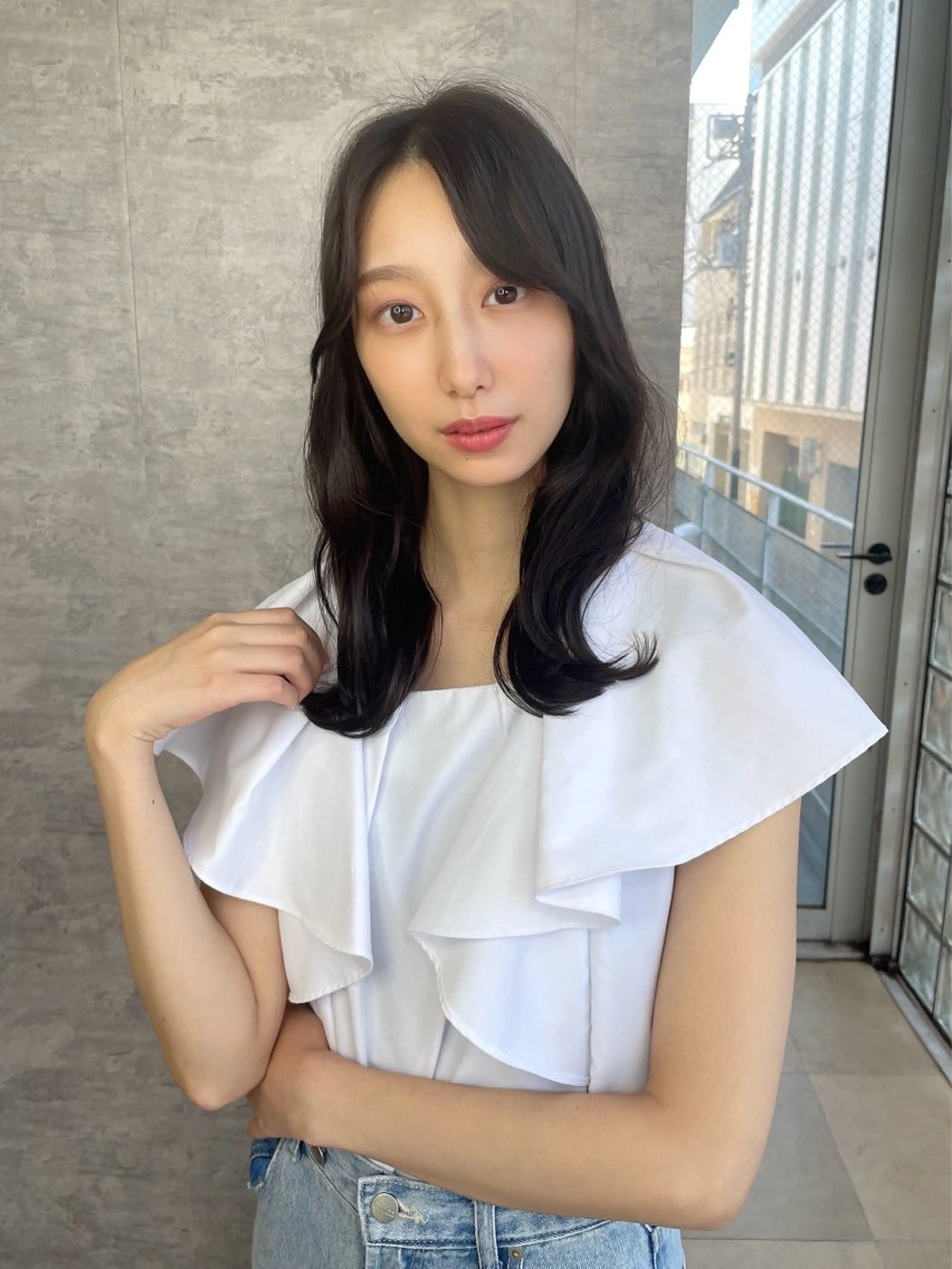 ミディアム エギョモリ 韓国風ヘア ALBA hair resort所属・塚原 隆志のその他イメージ