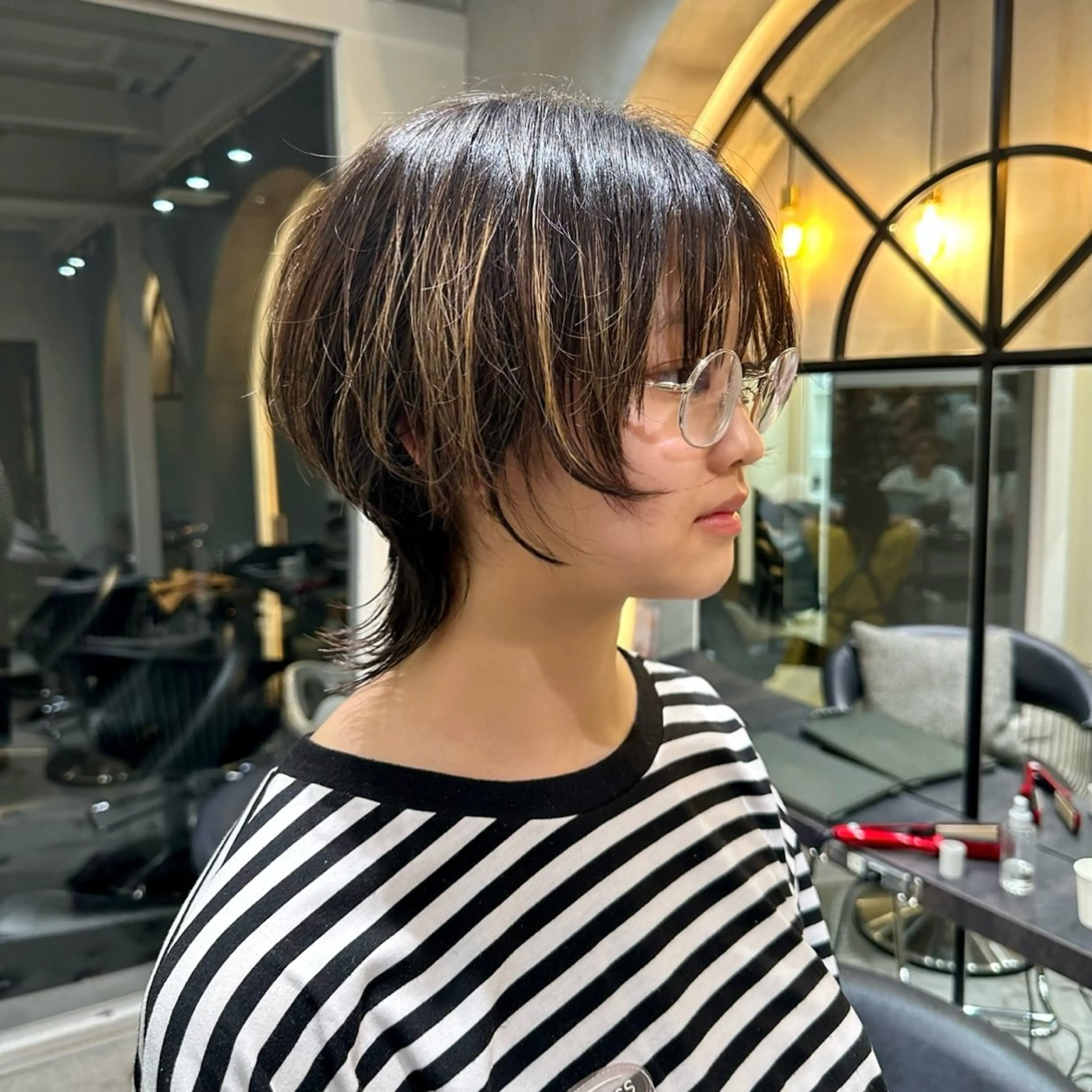 ショート ショートヘア 小顔カット カット ヘアカラー トリートメント ヘッドスパ taiga ショート /レイヤー/矯正🌈のヘアスタイル