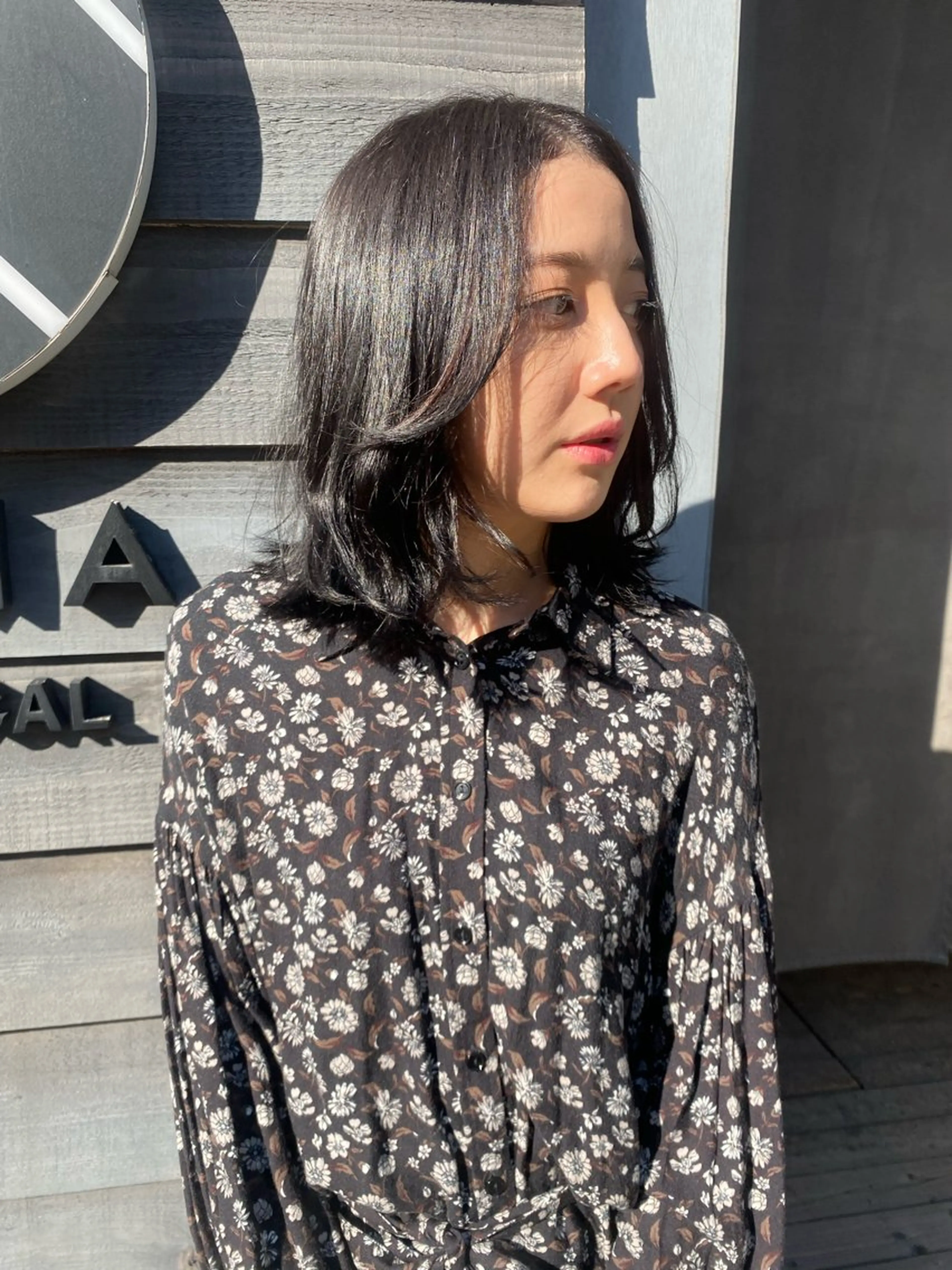 ミディアム カット パーマ トリートメント 山本 芳喜のヘアスタイル