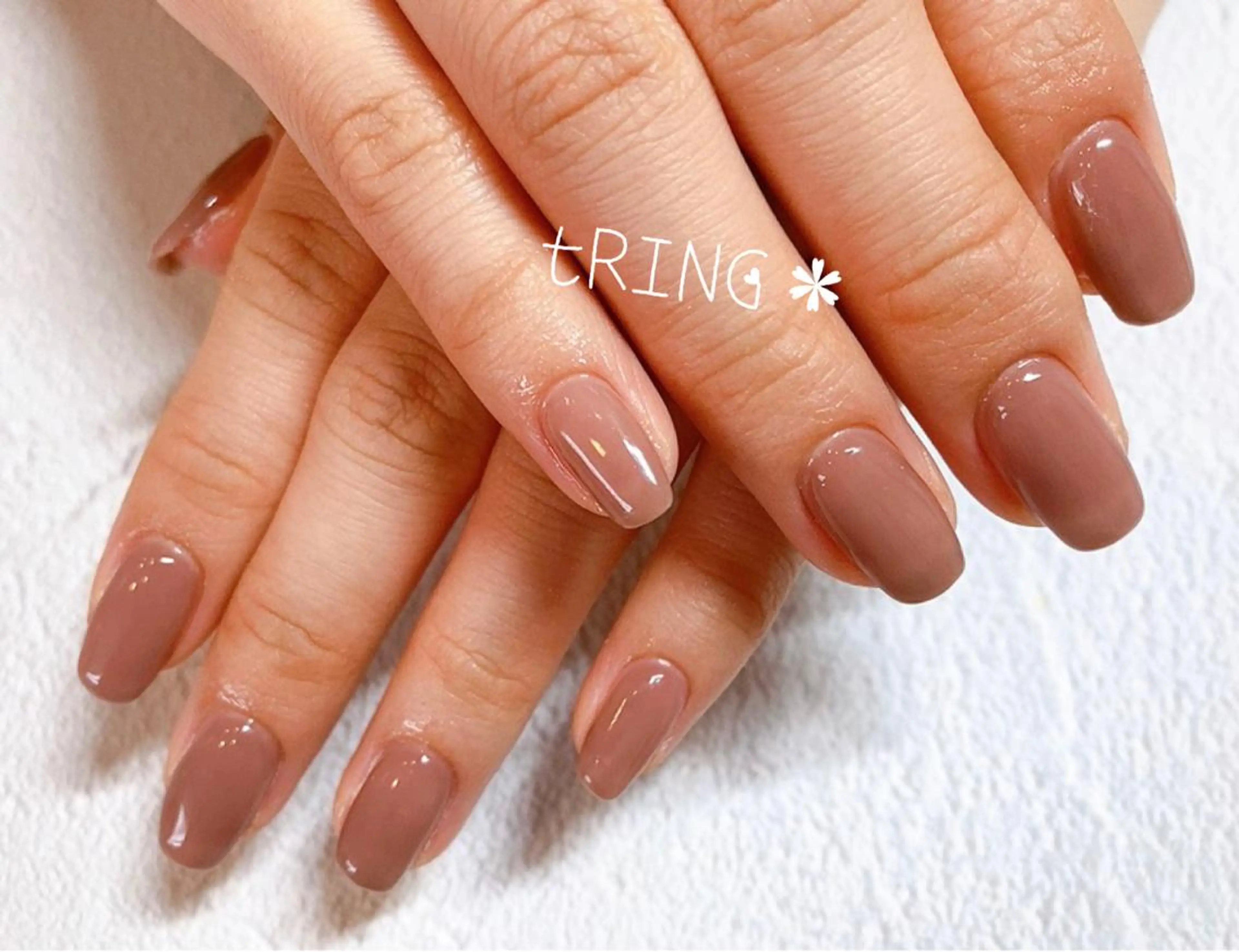 ネイル ハンドネイル tRING＊ しいの木台のネイルデザイン