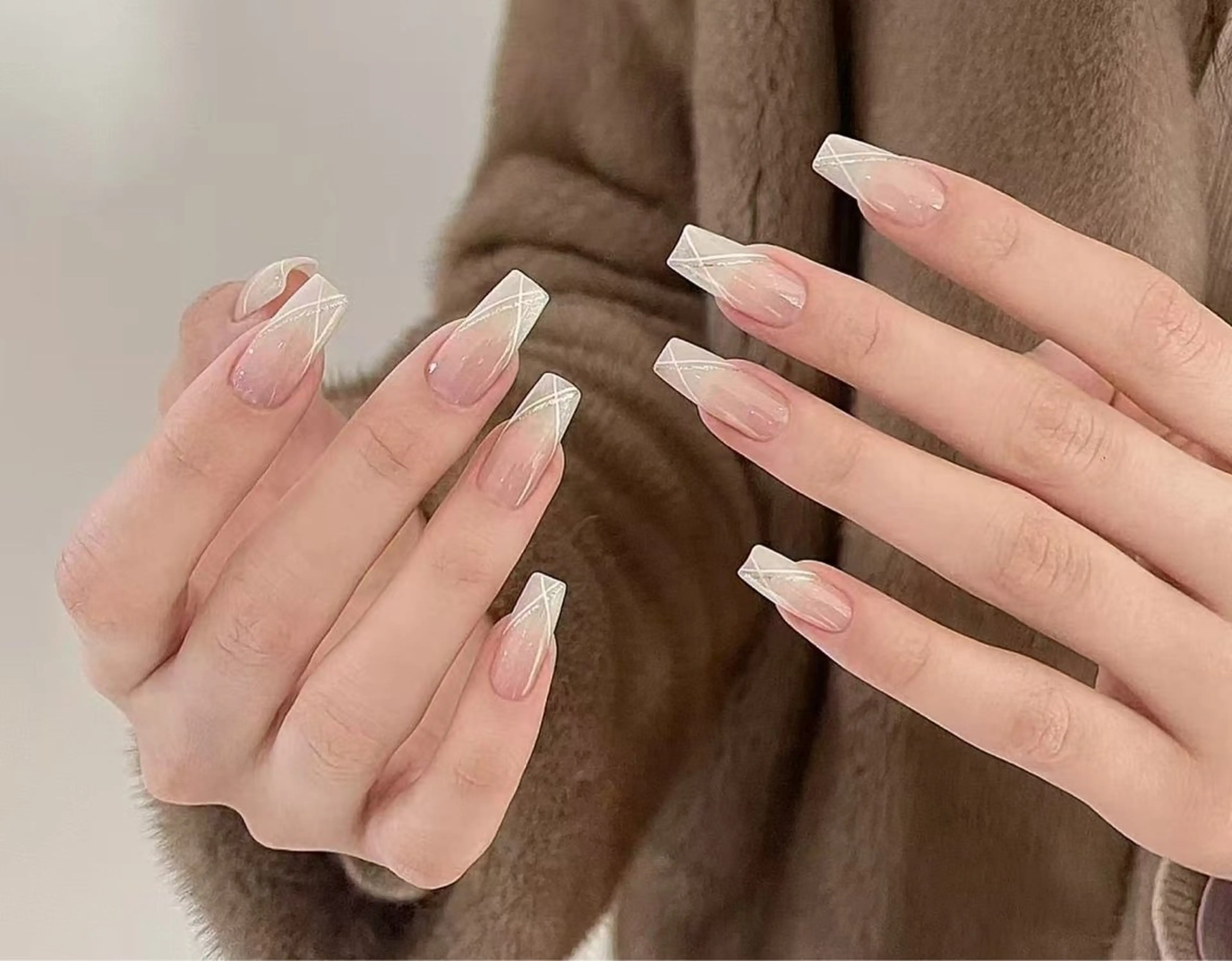 ネイル フラワーネイル フレンチネイル ジェルネイル ガラスフレンチ ハート ハンドネイル BabyYouMi ねねのネイルデザイン