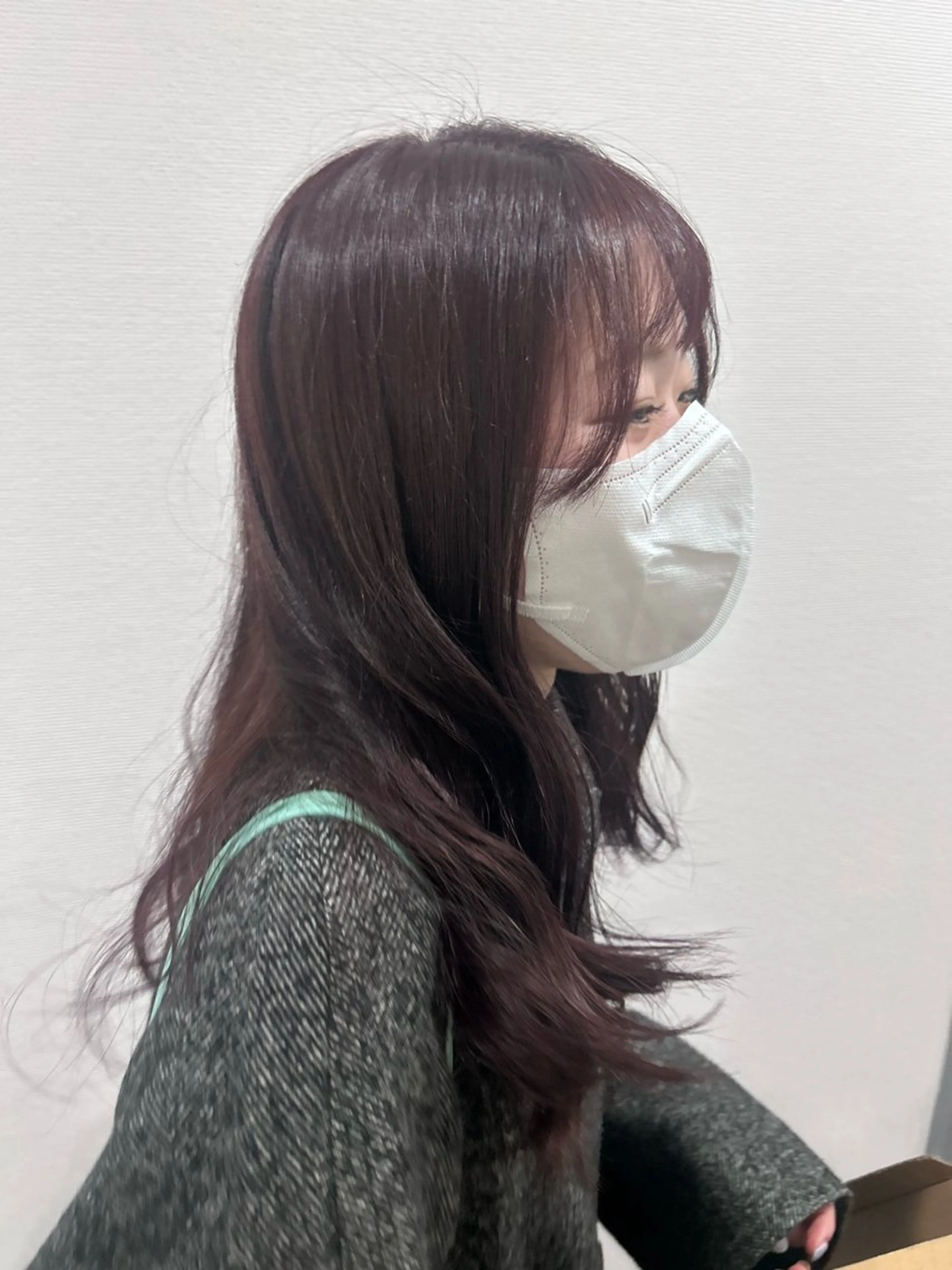 カラー ピンクカラー バイオレットカラー SALOWIN 新宿三丁目me+所属・レイヤー/ボブ/ パーマ/HARUKAのヘアスタイル