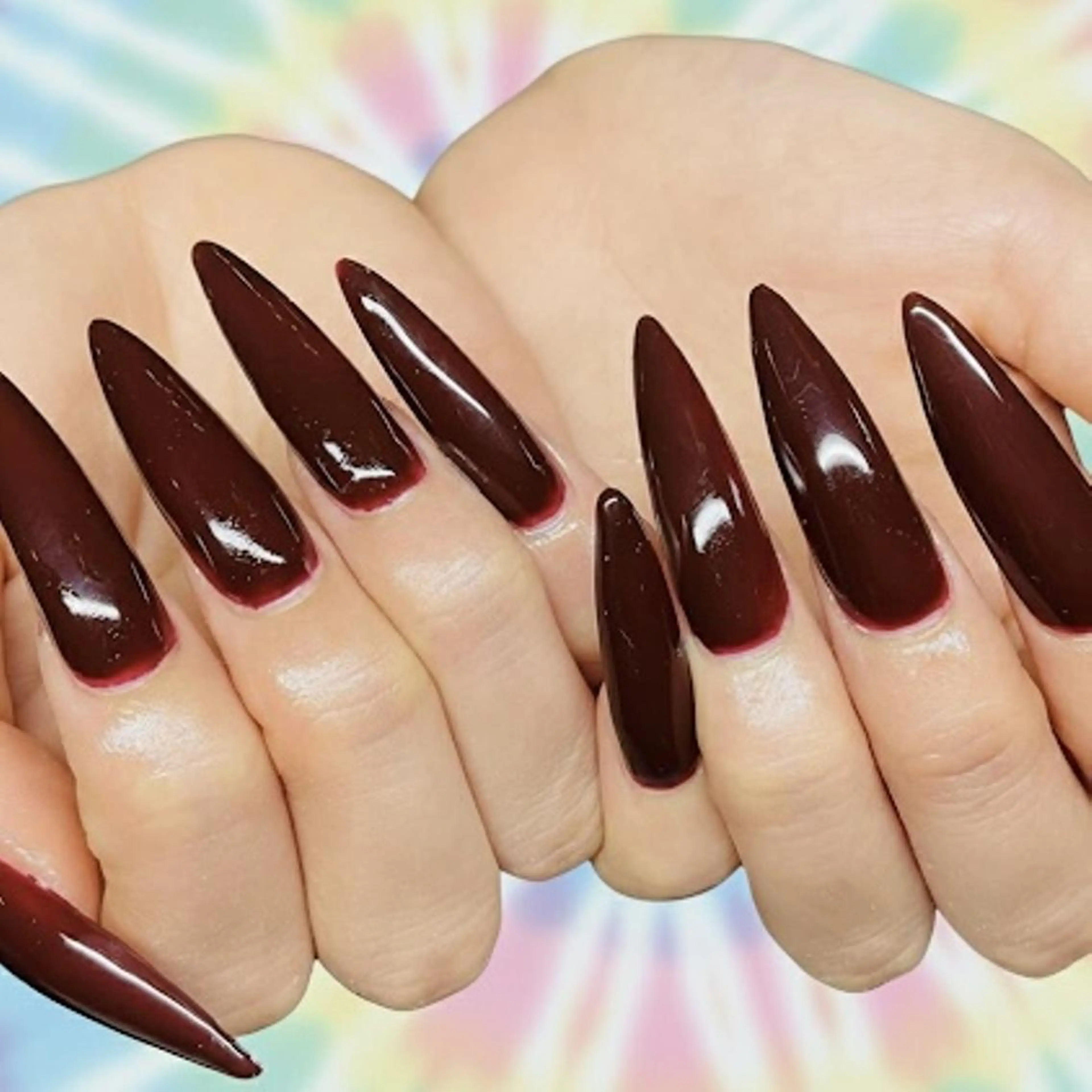 ネイル ワンカラーネイル シンプルネイル ハンドネイル 24時間営業 UNABOMBAのネイルデザイン