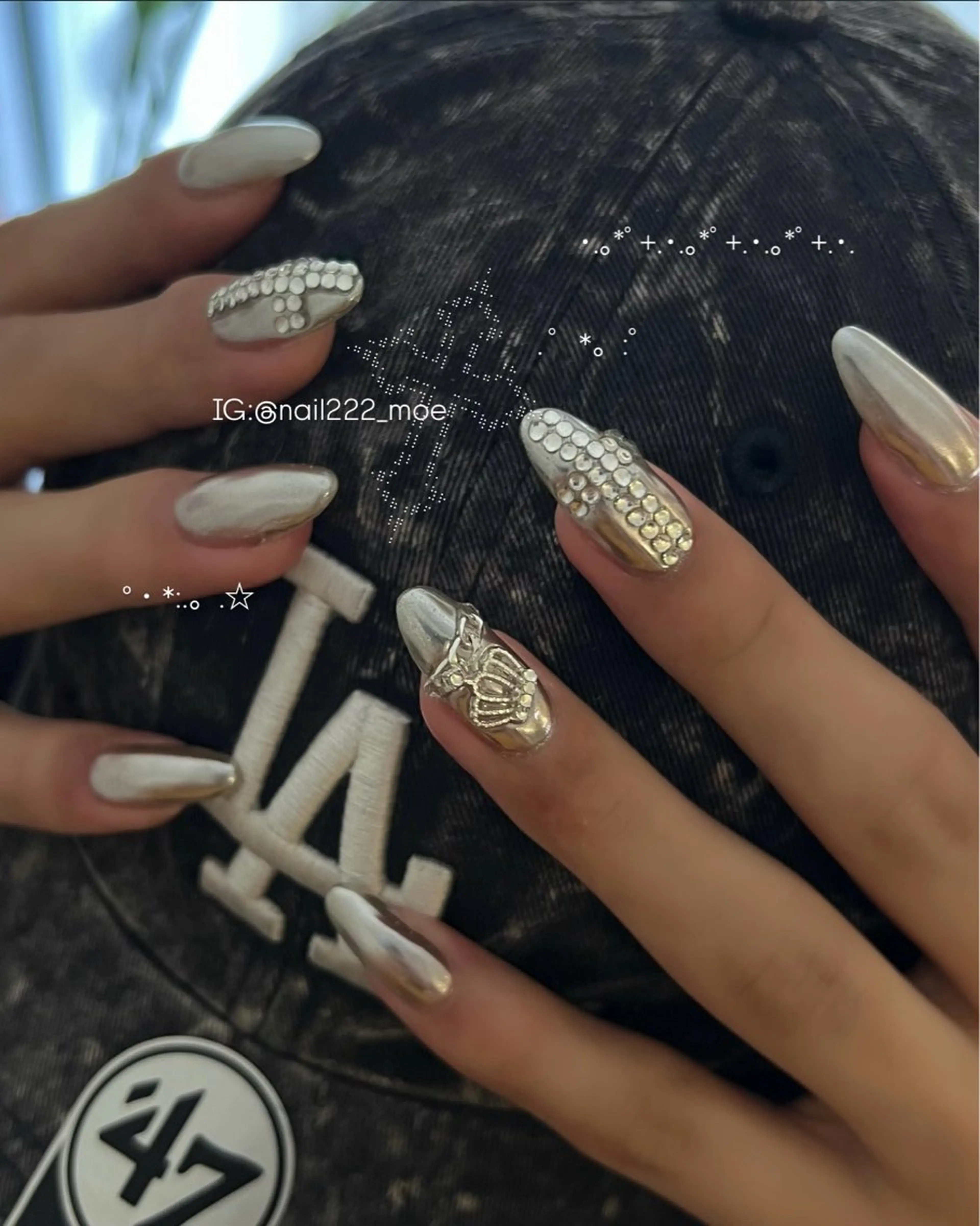 ネイル ハンドネイル ⟡.*222⋰˚☆ MöEのネイルデザイン
