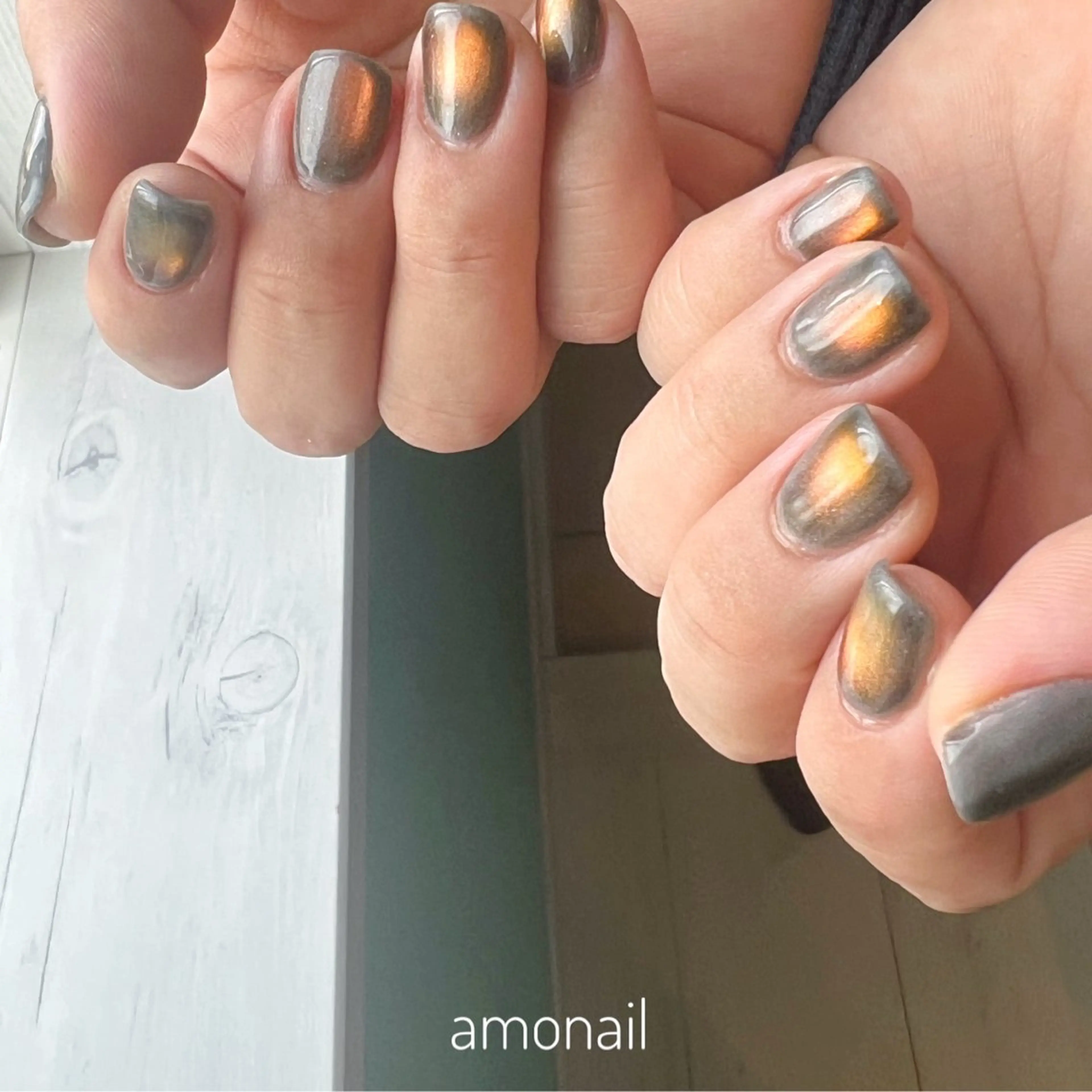 ネイル グリーン ハンドネイル 唐笠 祥子のその他イメージ