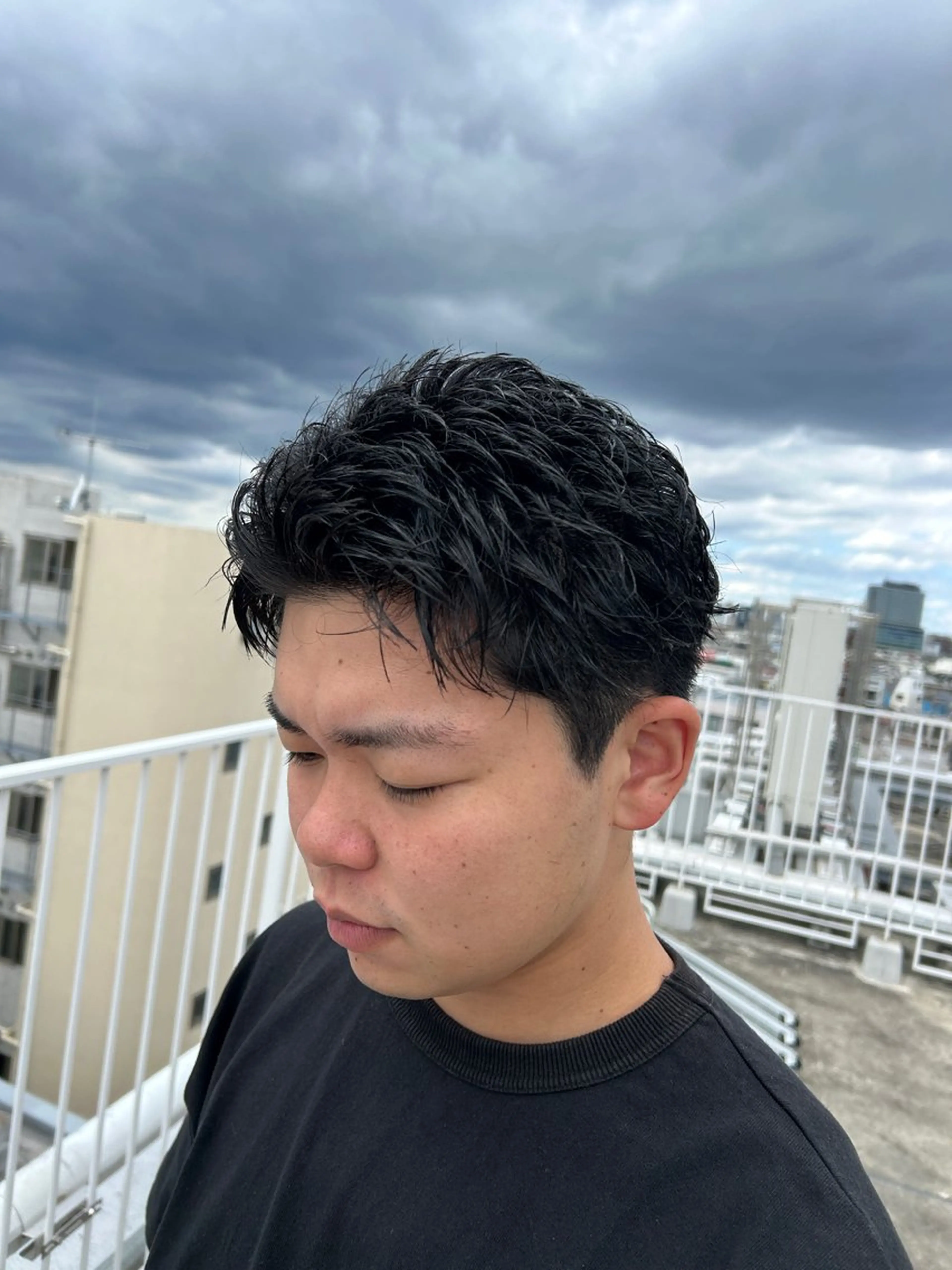 メンズ カット トリートメント ヘッドスパ ヘアセット カズキ🌼曲がる縮毛 ／くせ毛パーマのヘアスタイル