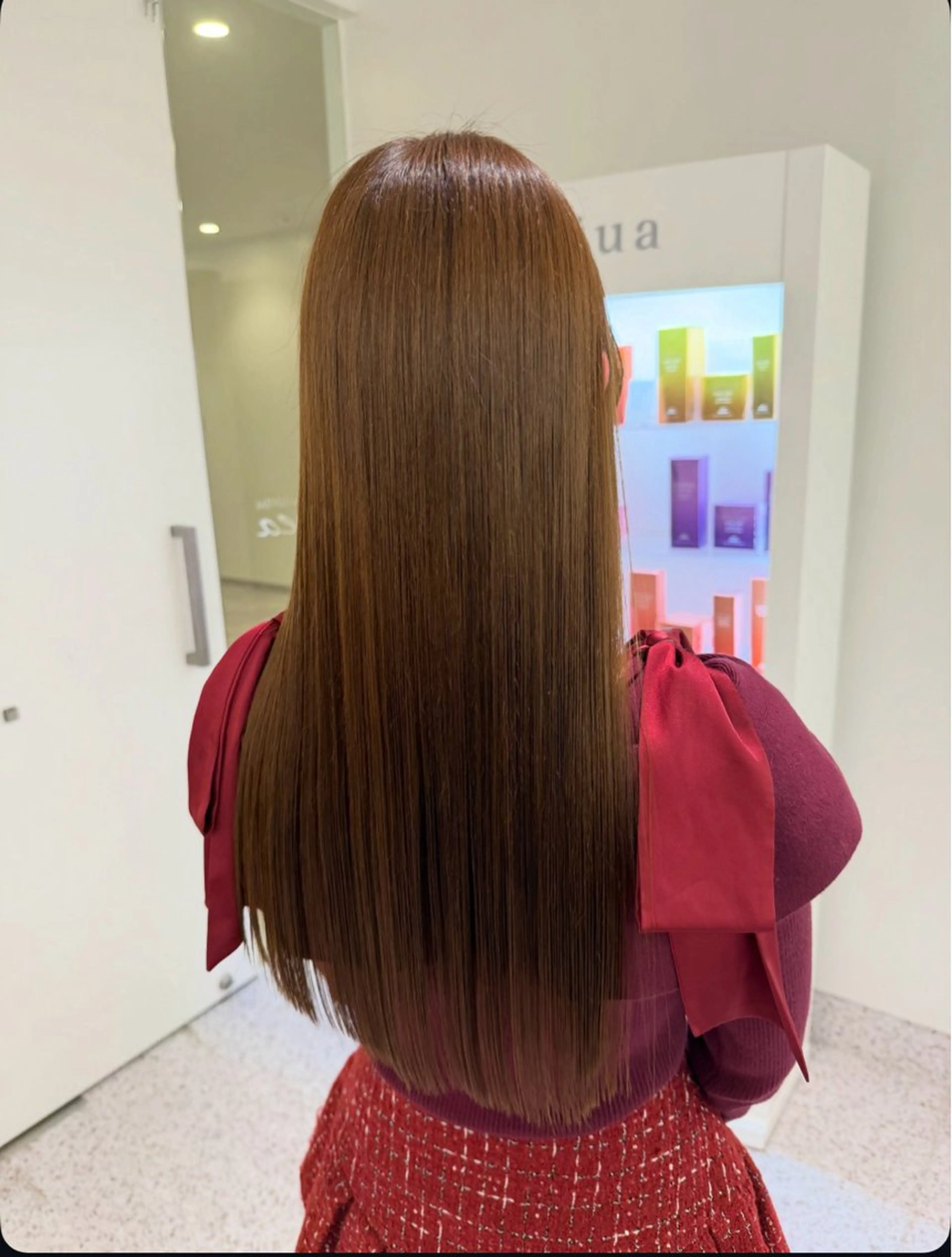 ロング カラー パーマ ヘアアレンジ メンズ キッズ カット トリートメント 透明感カラー／ 新潟万代/池野里衣のヘアスタイル