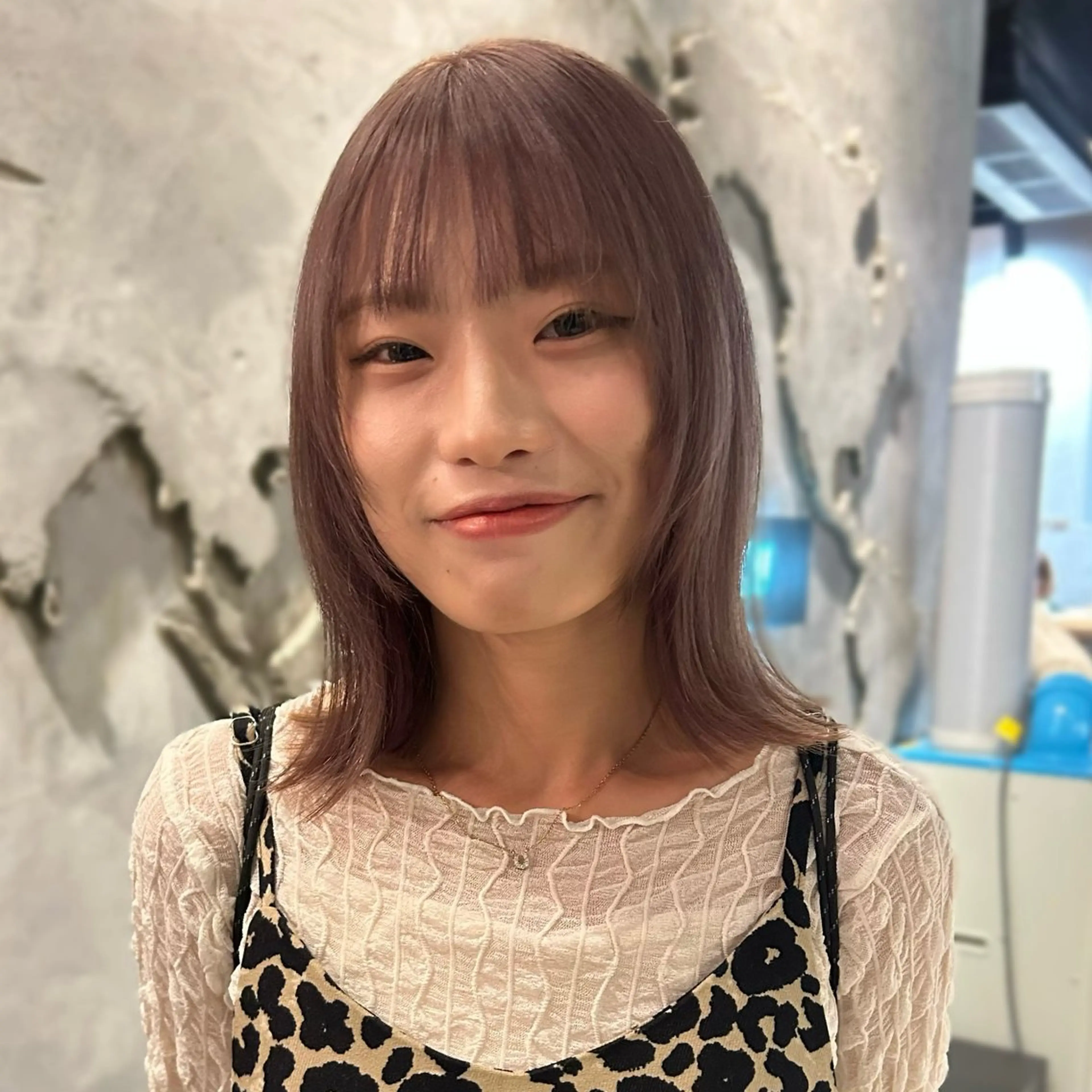 ミディアム カラー ヘアカラー トリートメント このか/似合わせ/ 透明感/ダブルカラーのヘアスタイル