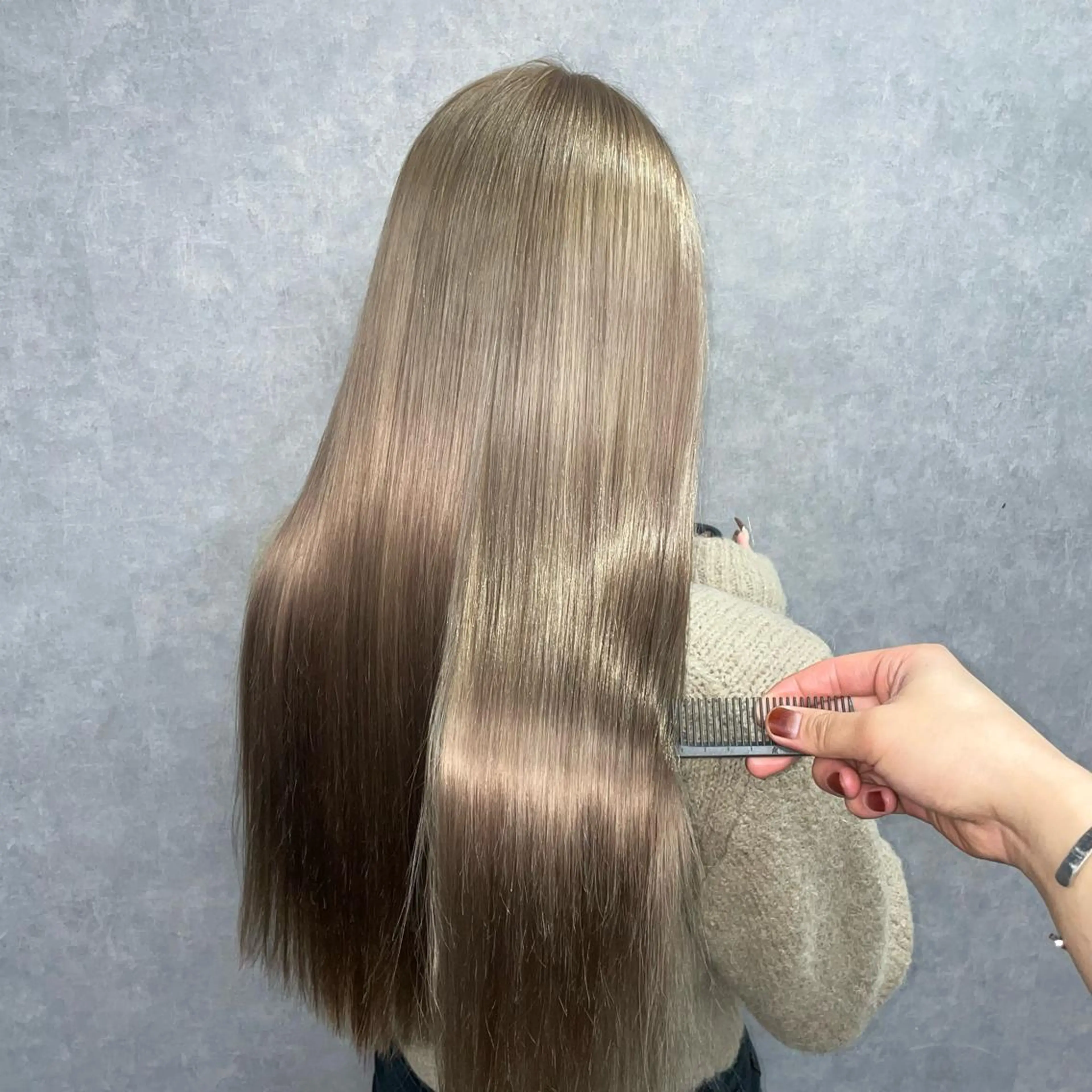 ☆カット+フルカラー+超音波アイロン付 TOKIOトリートメント☆の写真