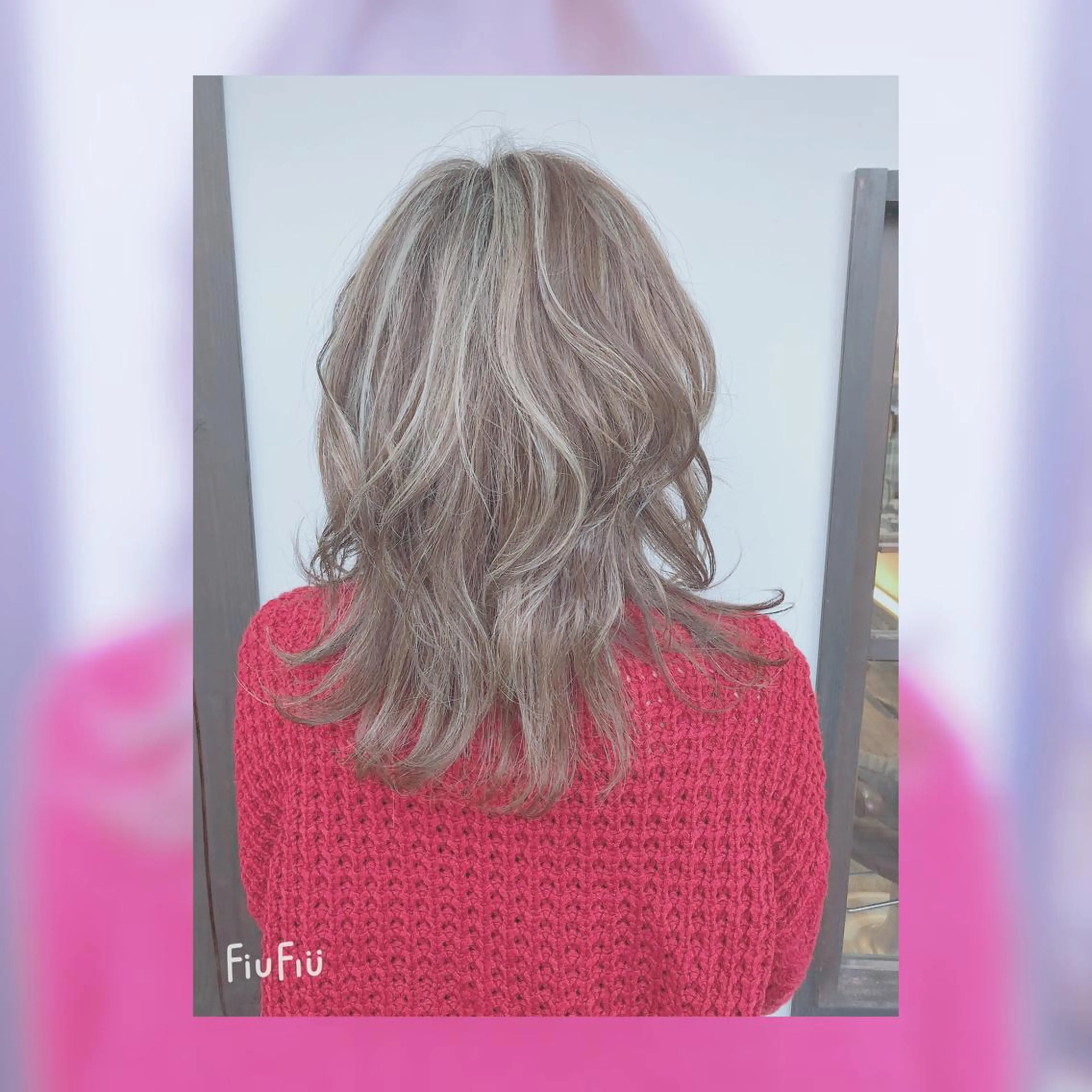 ロング アッシュ ハイライト 華 HANA所属・✨素髪を美しくする✨ 志賀 和雅のヘアスタイル