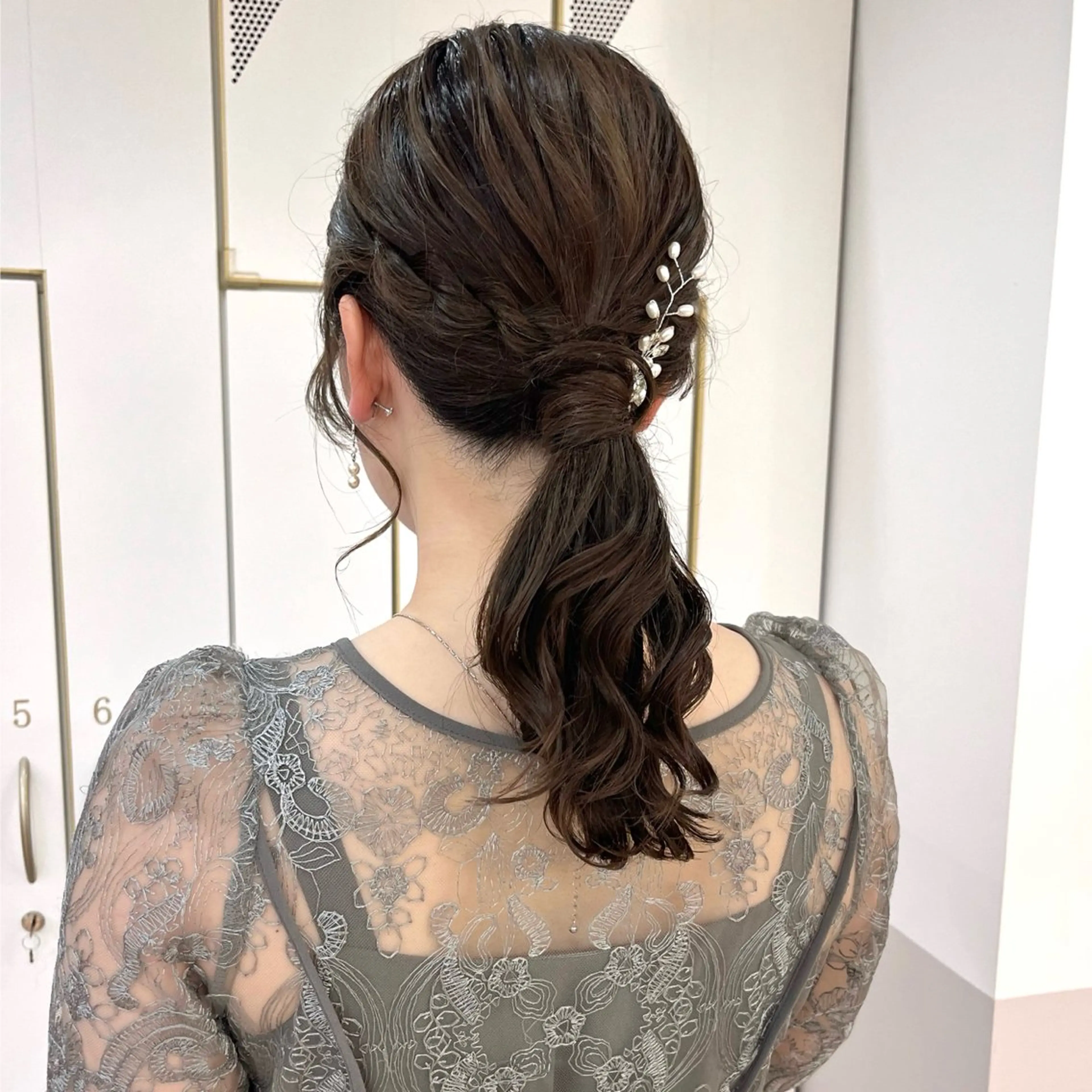 ヘアアレンジ ヘアセット マミ☁️ヘアセット /お呼ばれヘア/銀座のヘアスタイル