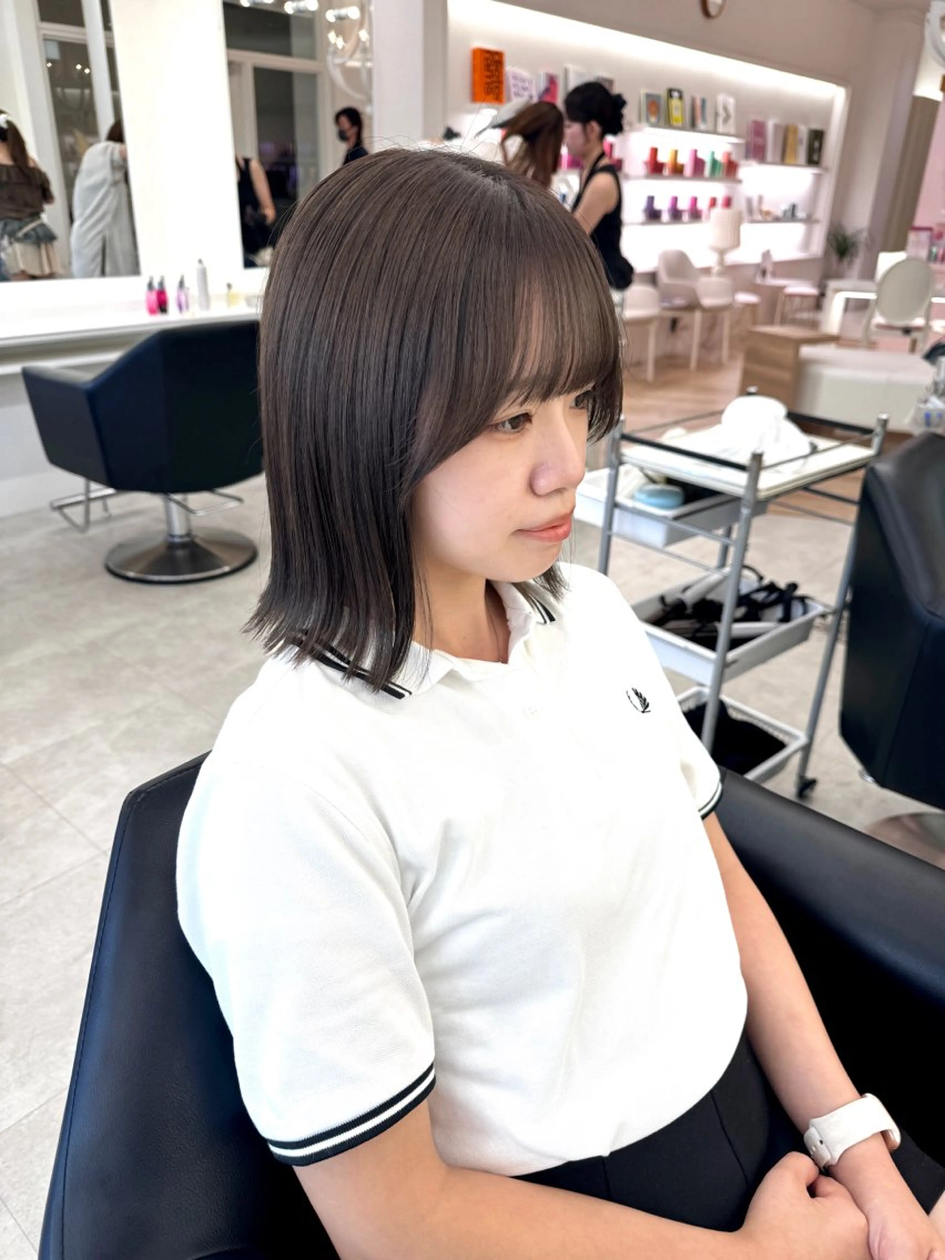 ロング カラー カット ヘアカラー ♡ParveMix 花房 菜乃♡のヘアスタイル