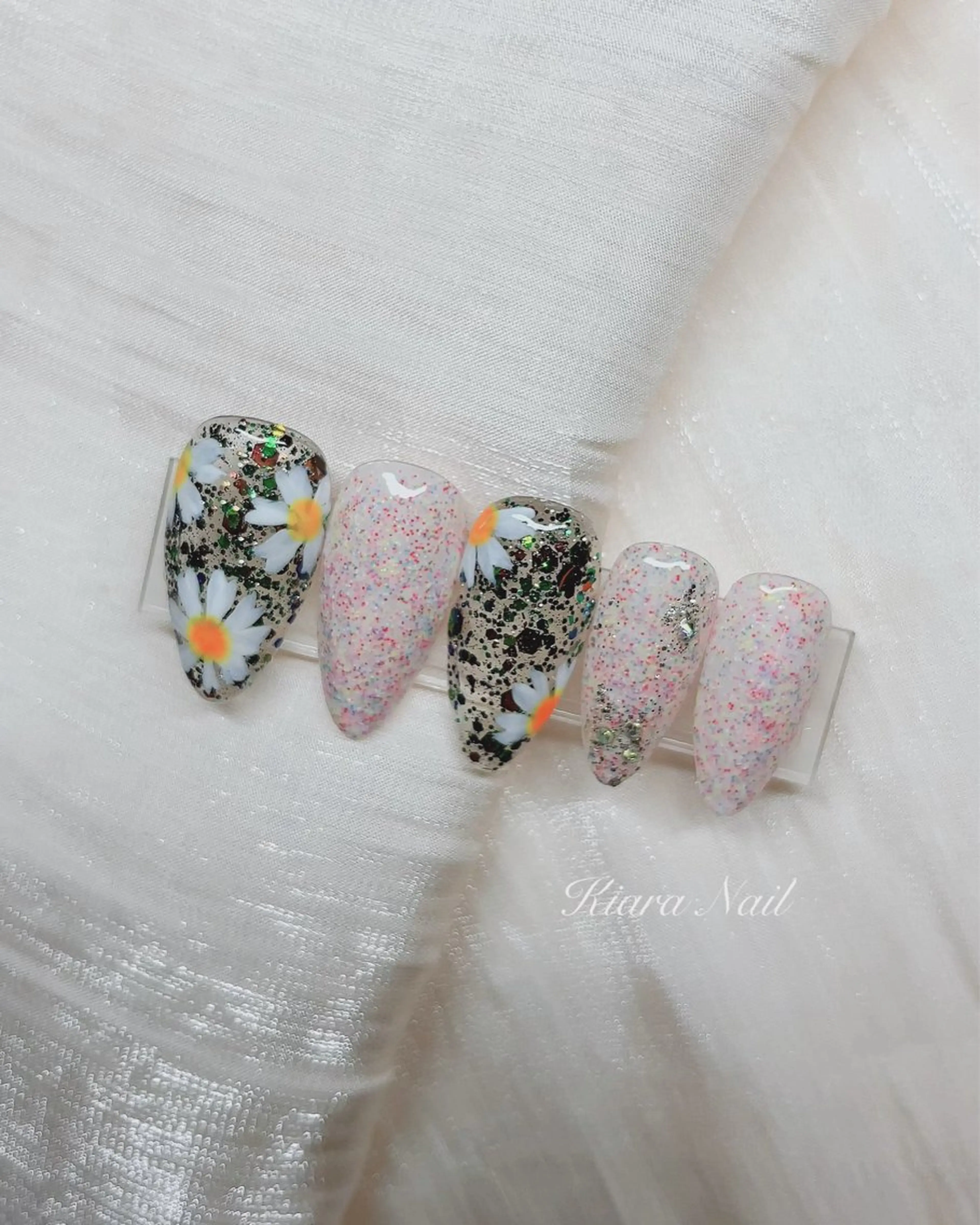 ネイル 春ネイル ハンドネイル 🍭Kiara Nail🍭のネイルデザイン