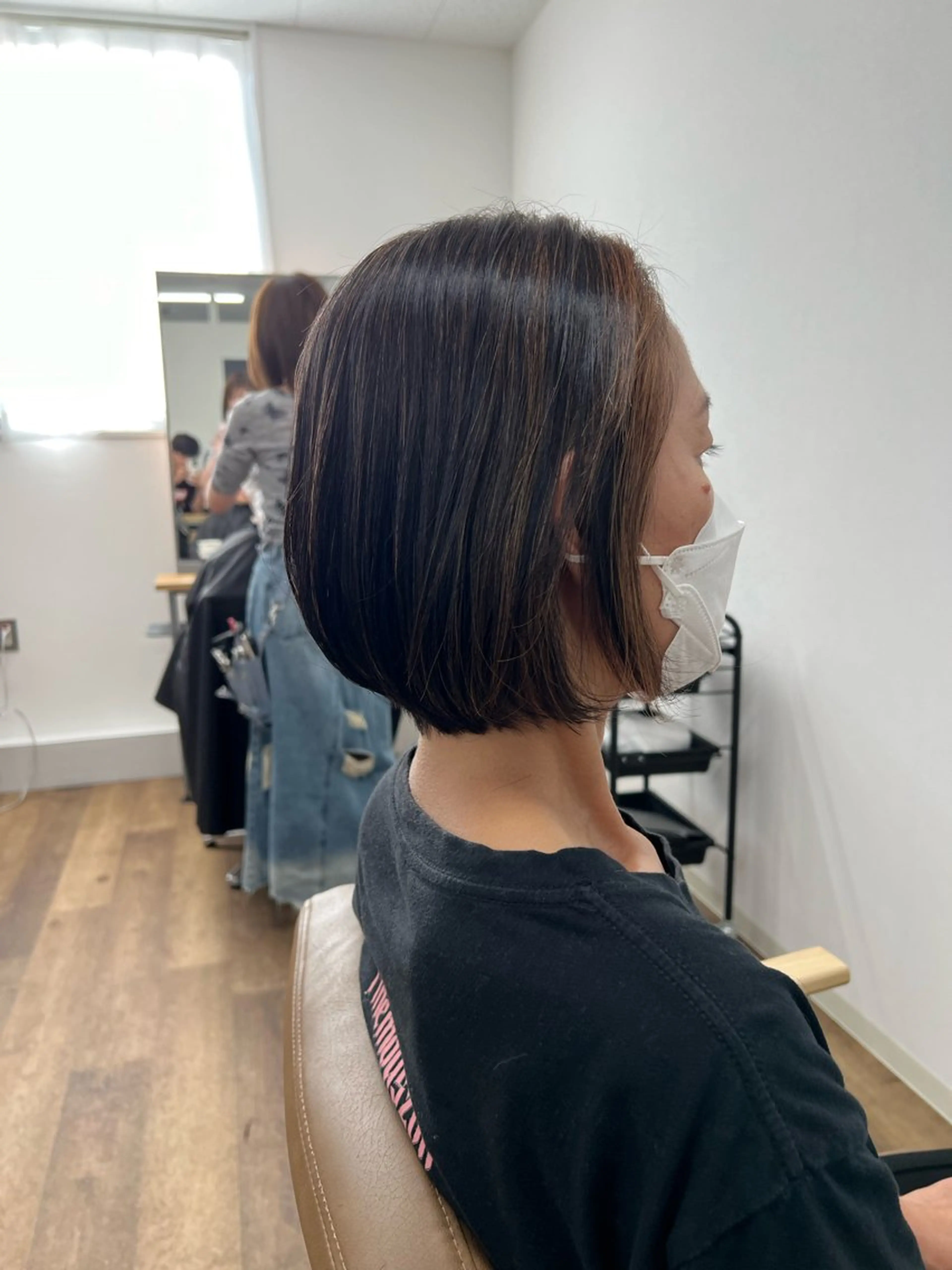 ショート カット 縮毛矯正 シンヤ/梅田/茶屋町 髪質改善のヘアスタイル