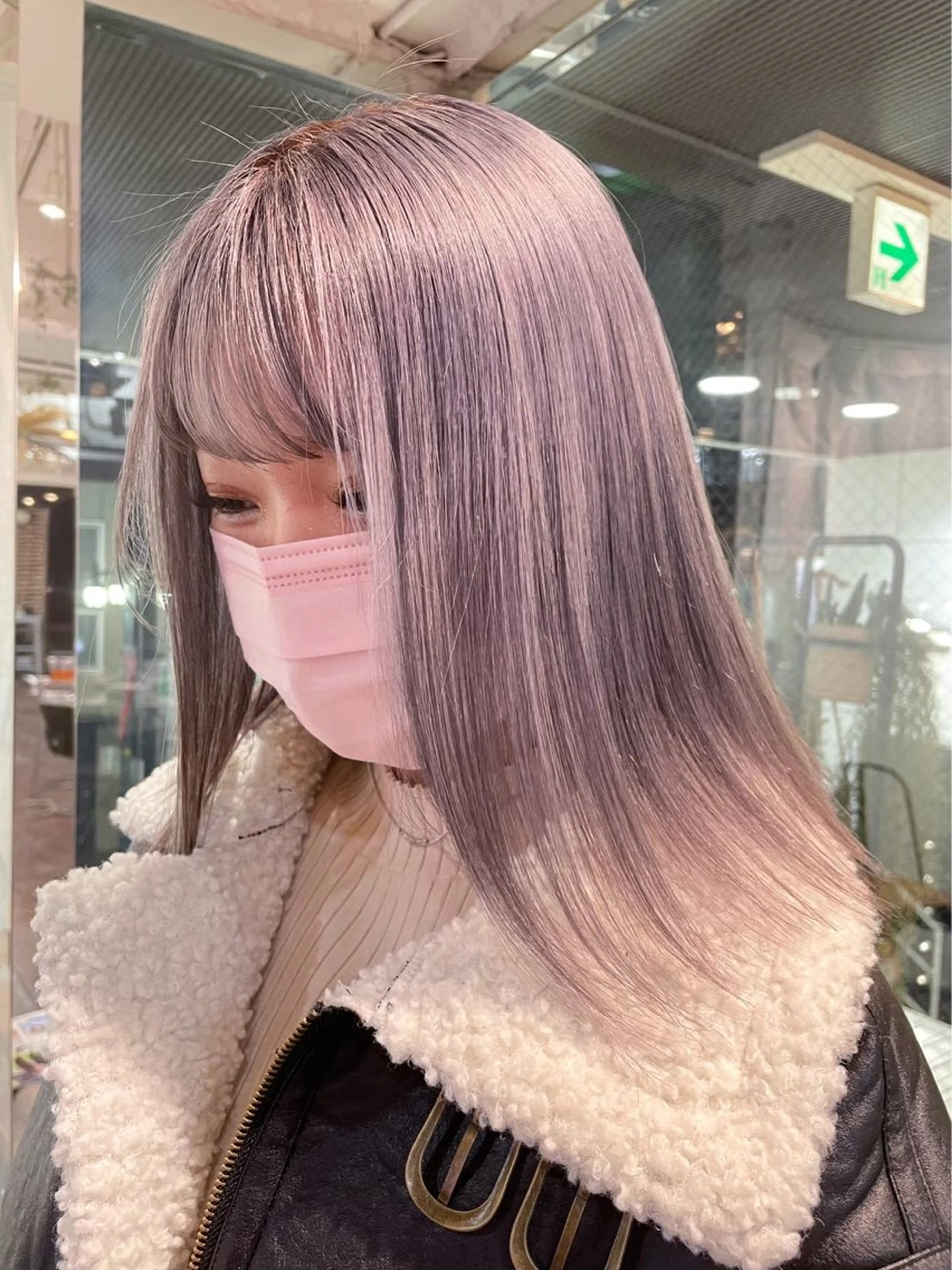 ロング カラー ‪るか/‪透明感 カラー/アレンジのヘアスタイル