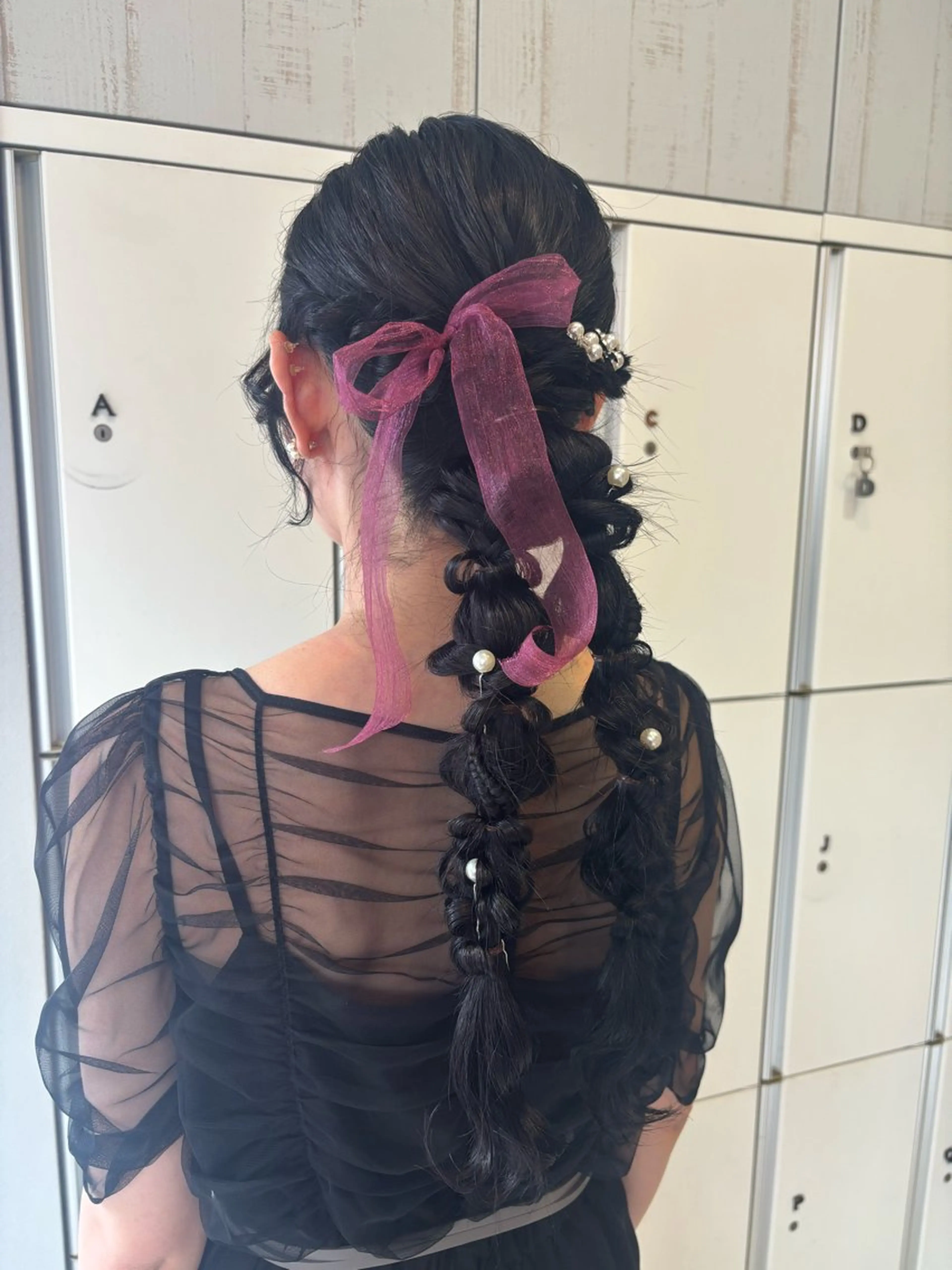 ロング ヘアセット ボブカット/アレンジ /さきのヘアスタイル