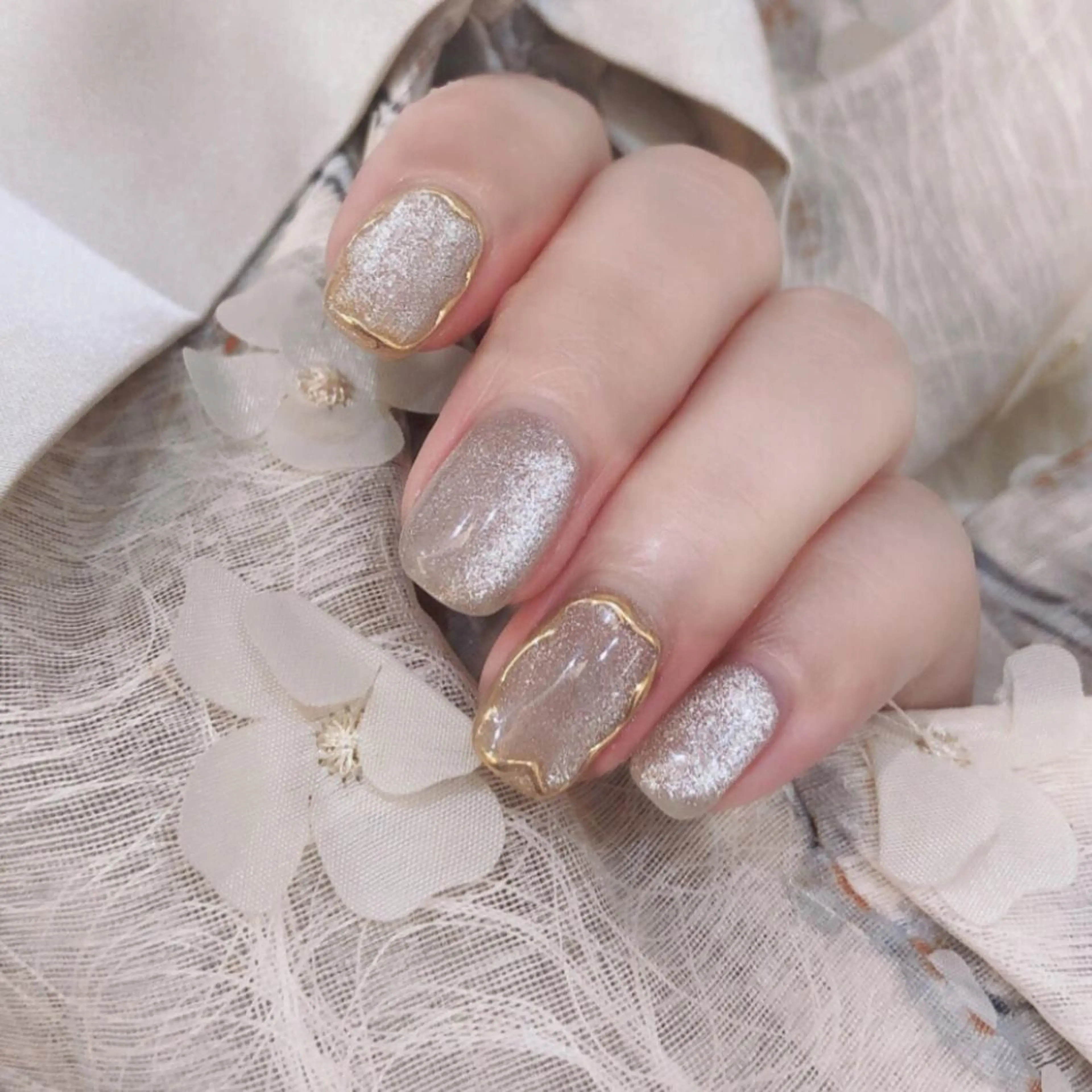 ネイル ミラーネイル Vanilla ネイルサロン　西川口のネイルデザイン