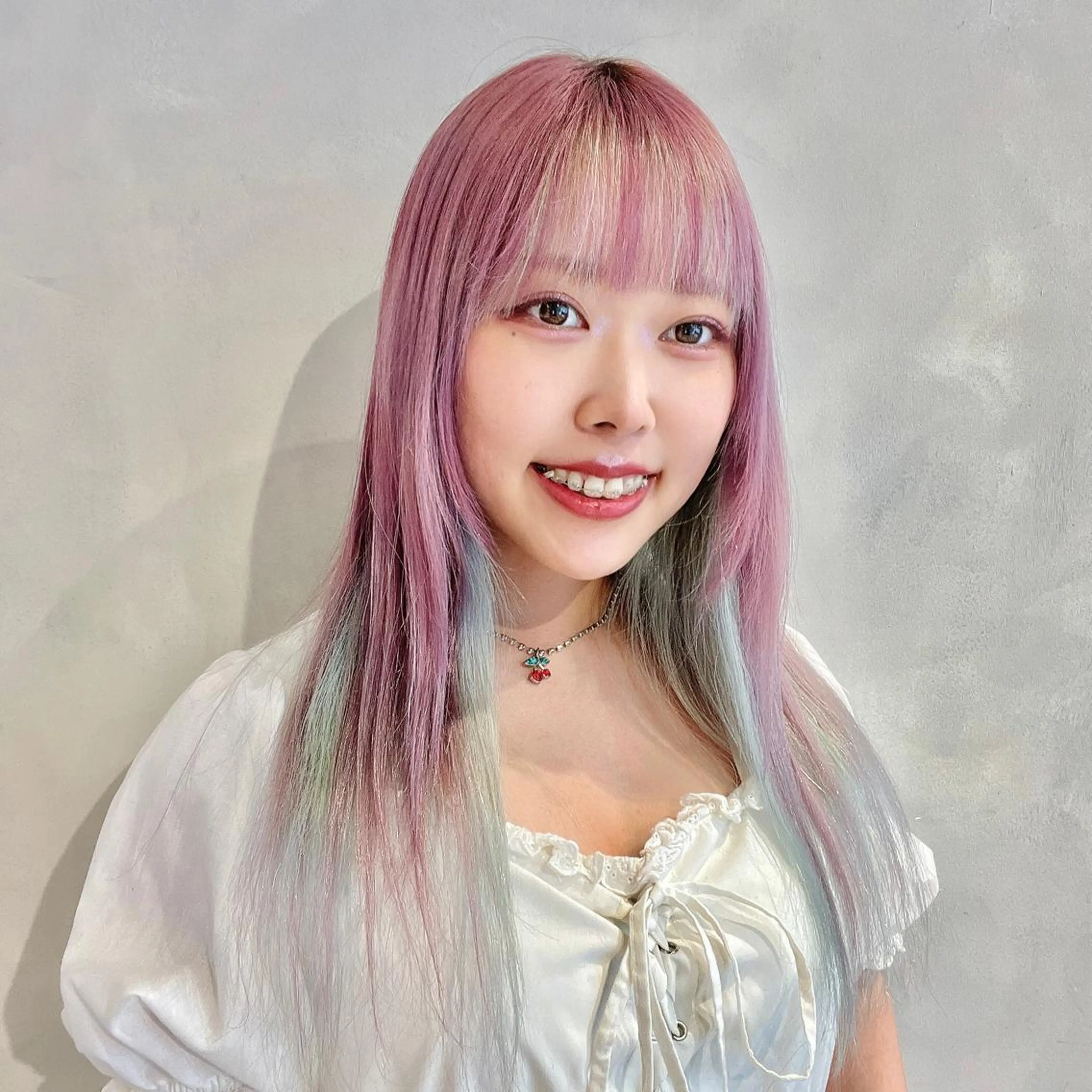 ロング カラー 🤍髪質改善➕透明感 カラー🤍川上葵のヘアスタイル