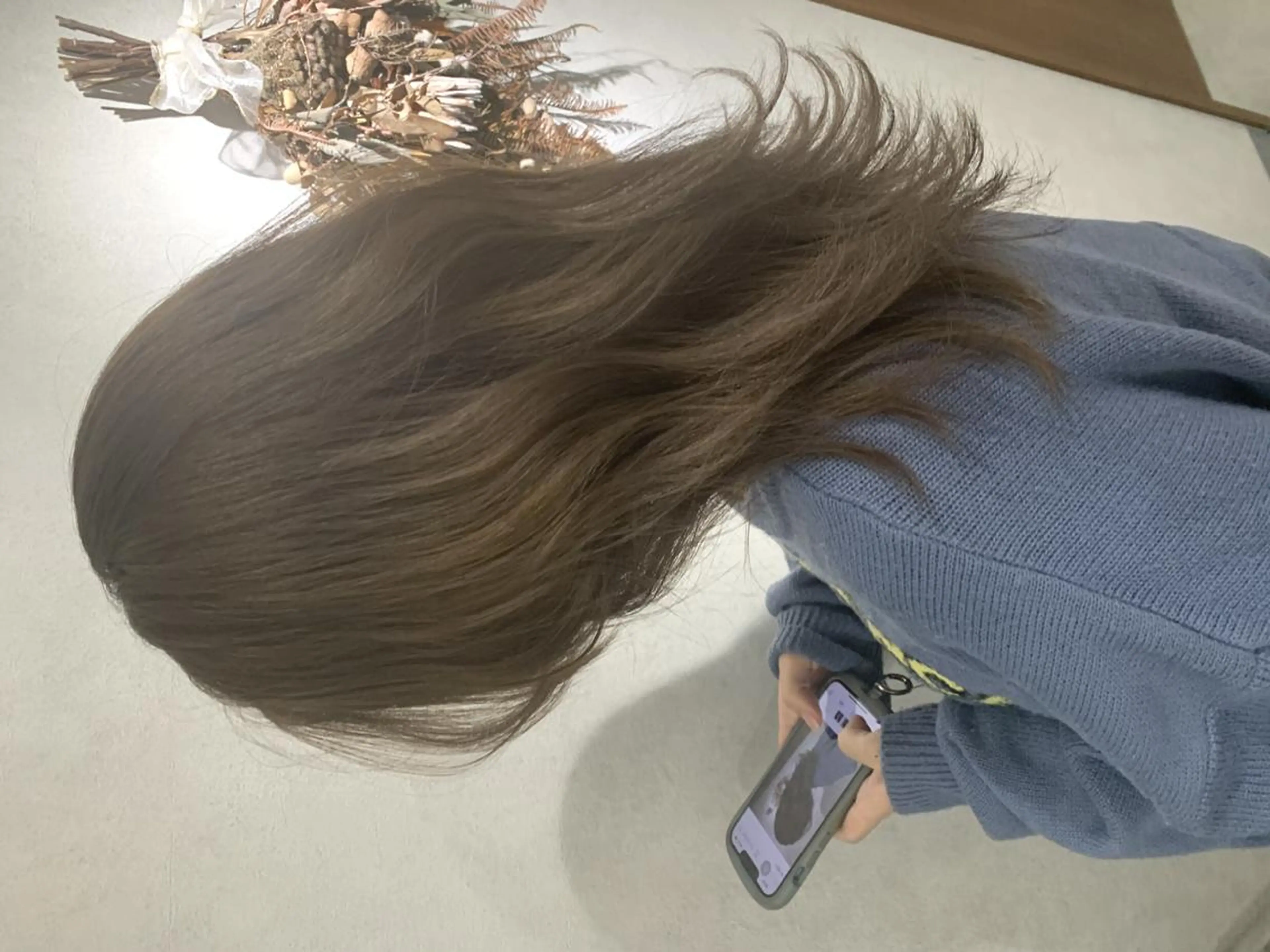 セミロング ヘアカラー トリートメント ハイトーンカラー× 髪質改善　川嶋宏旭のヘアスタイル