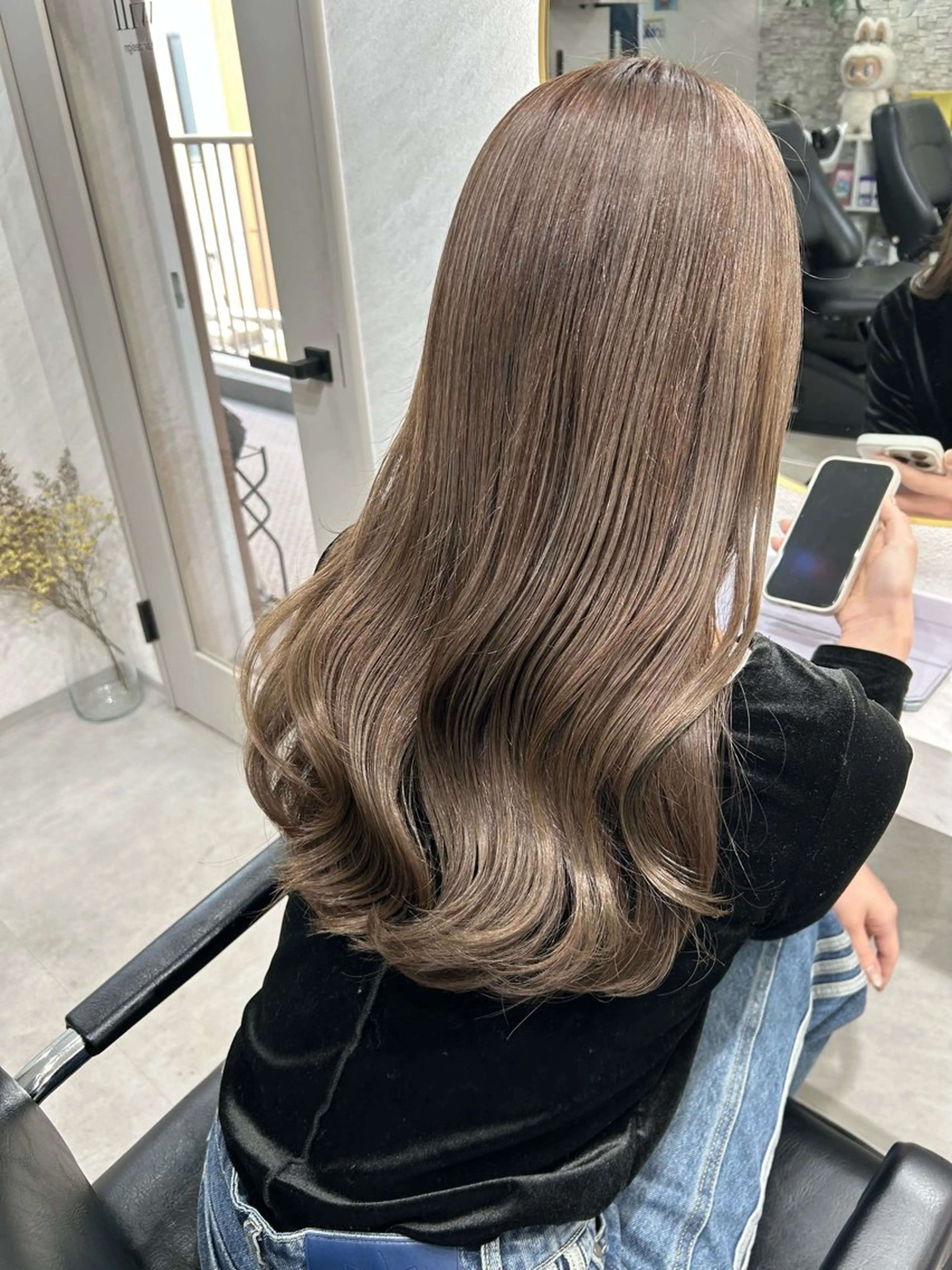 ロング カラー カット ヘアカラー トリートメント 髪質改善will hairdesignのヘアスタイル