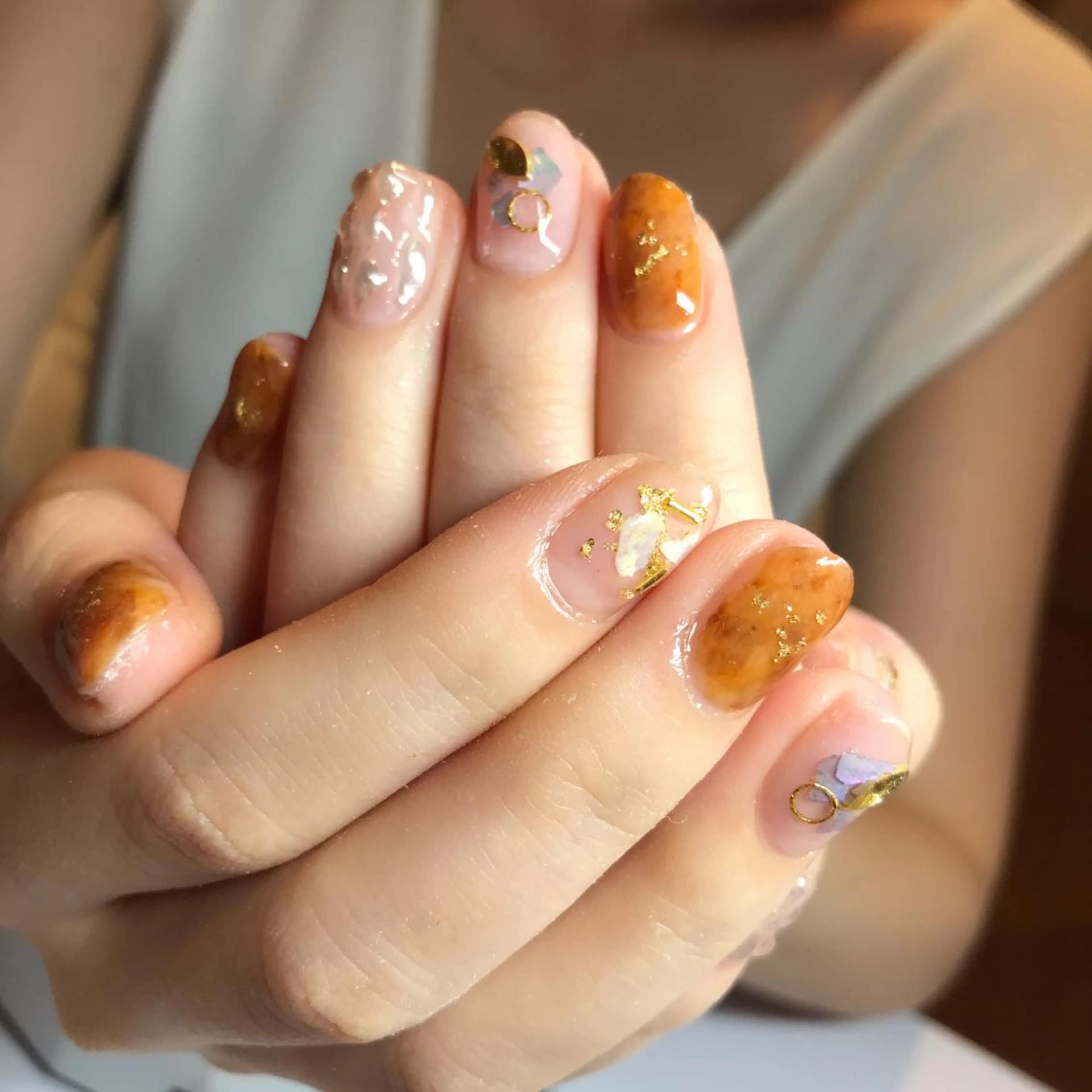 ネイル べっ甲ネイル maggienail所属・Maggie Nagisaのネイルデザイン